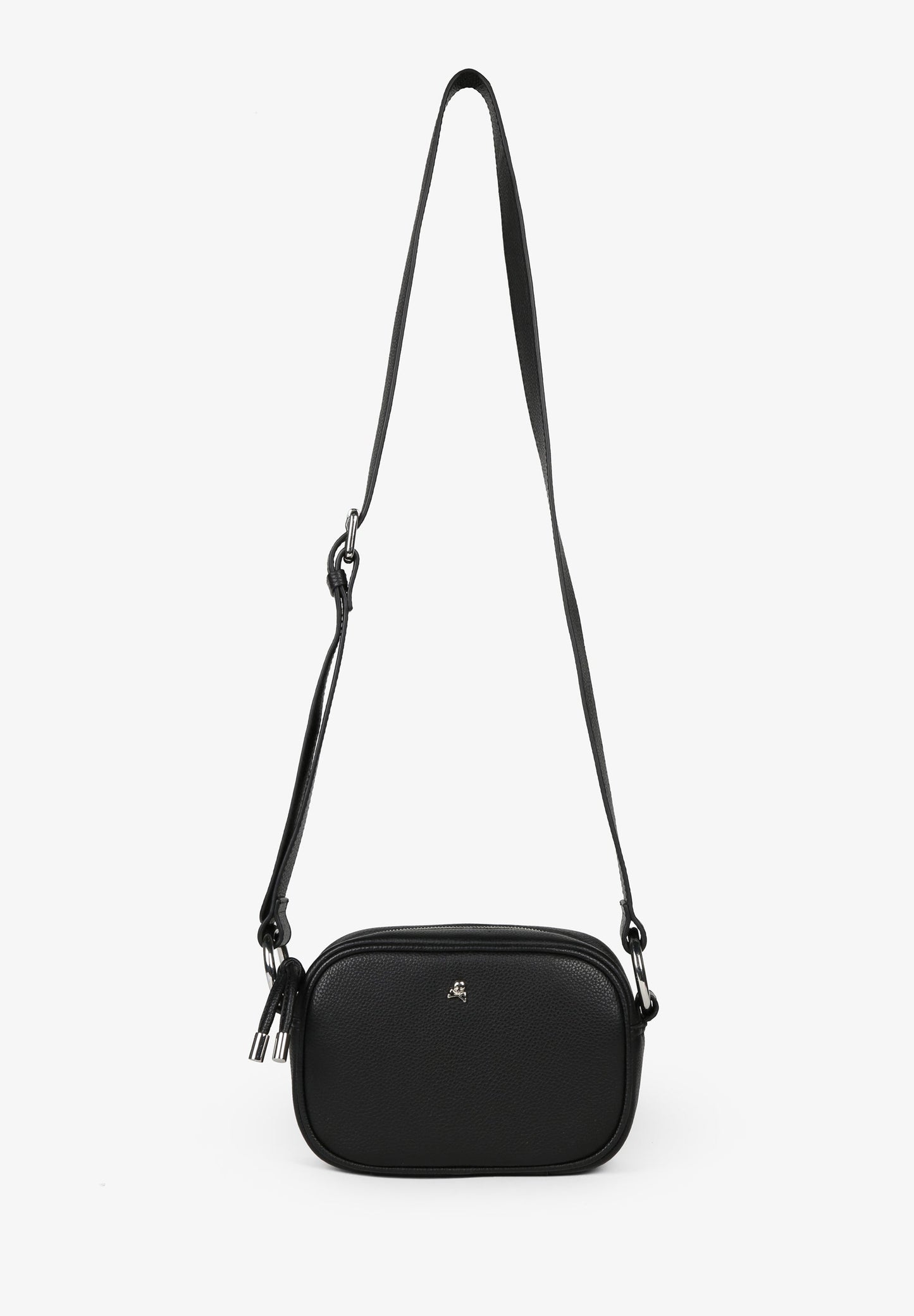 LEATHER CROSSBODY BAG WITH SKULL