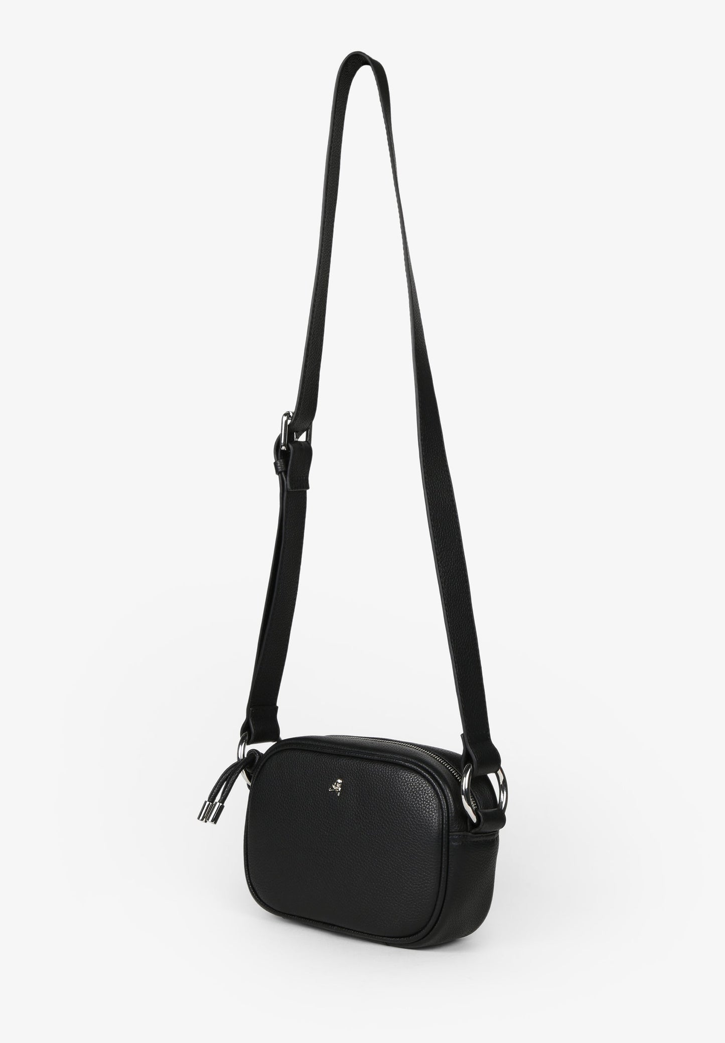 LEATHER CROSSBODY BAG WITH SKULL