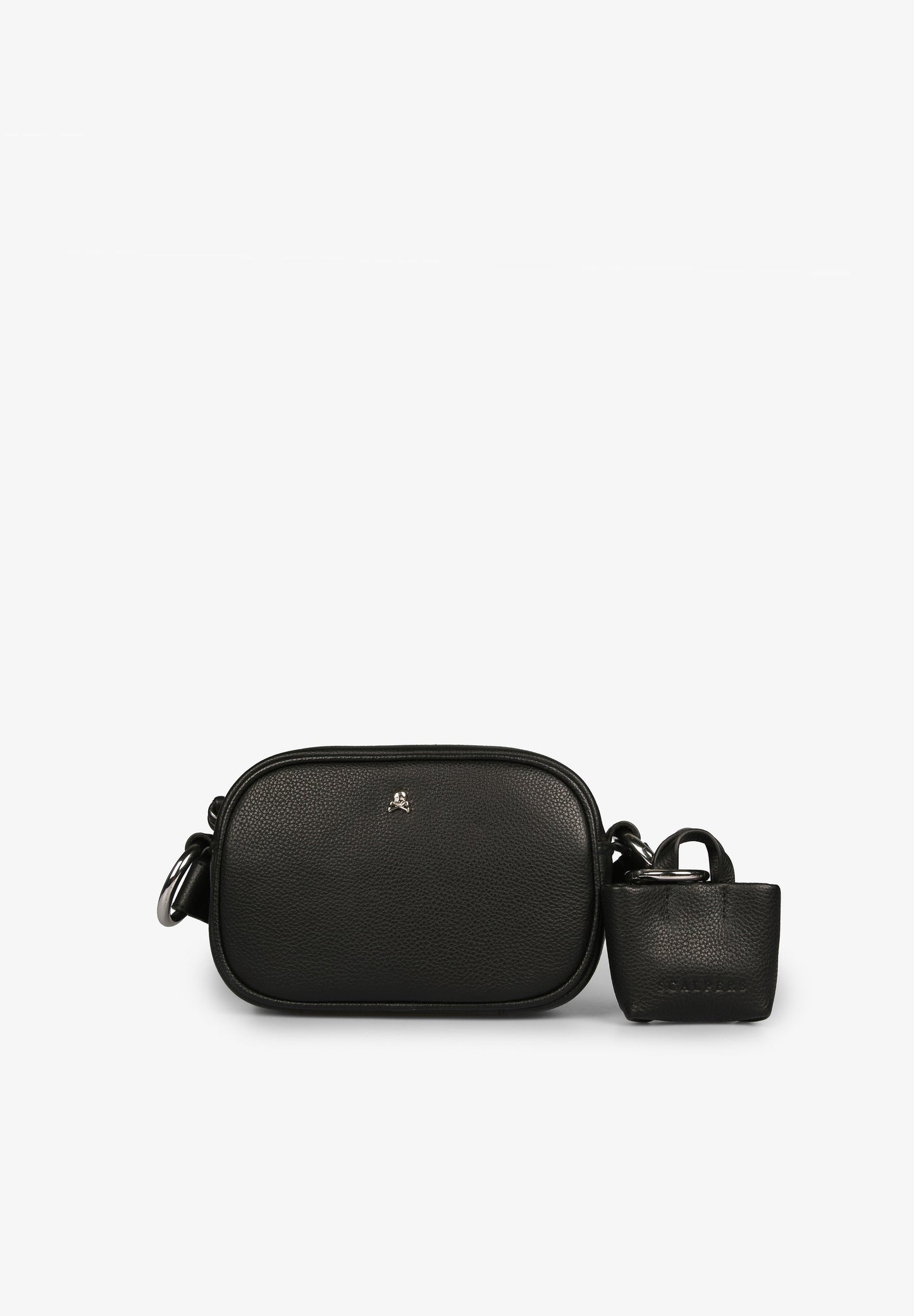LEATHER CROSSBODY BAG WITH SKULL