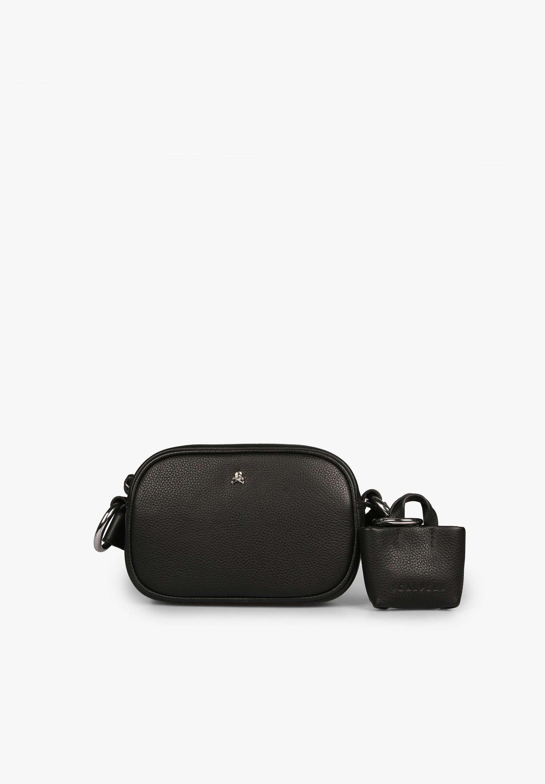 LEATHER CROSSBODY BAG WITH SKULL