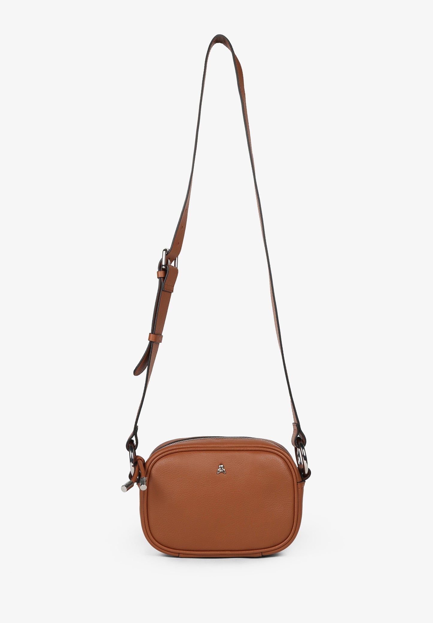 LEATHER CROSSBODY BAG WITH SKULL