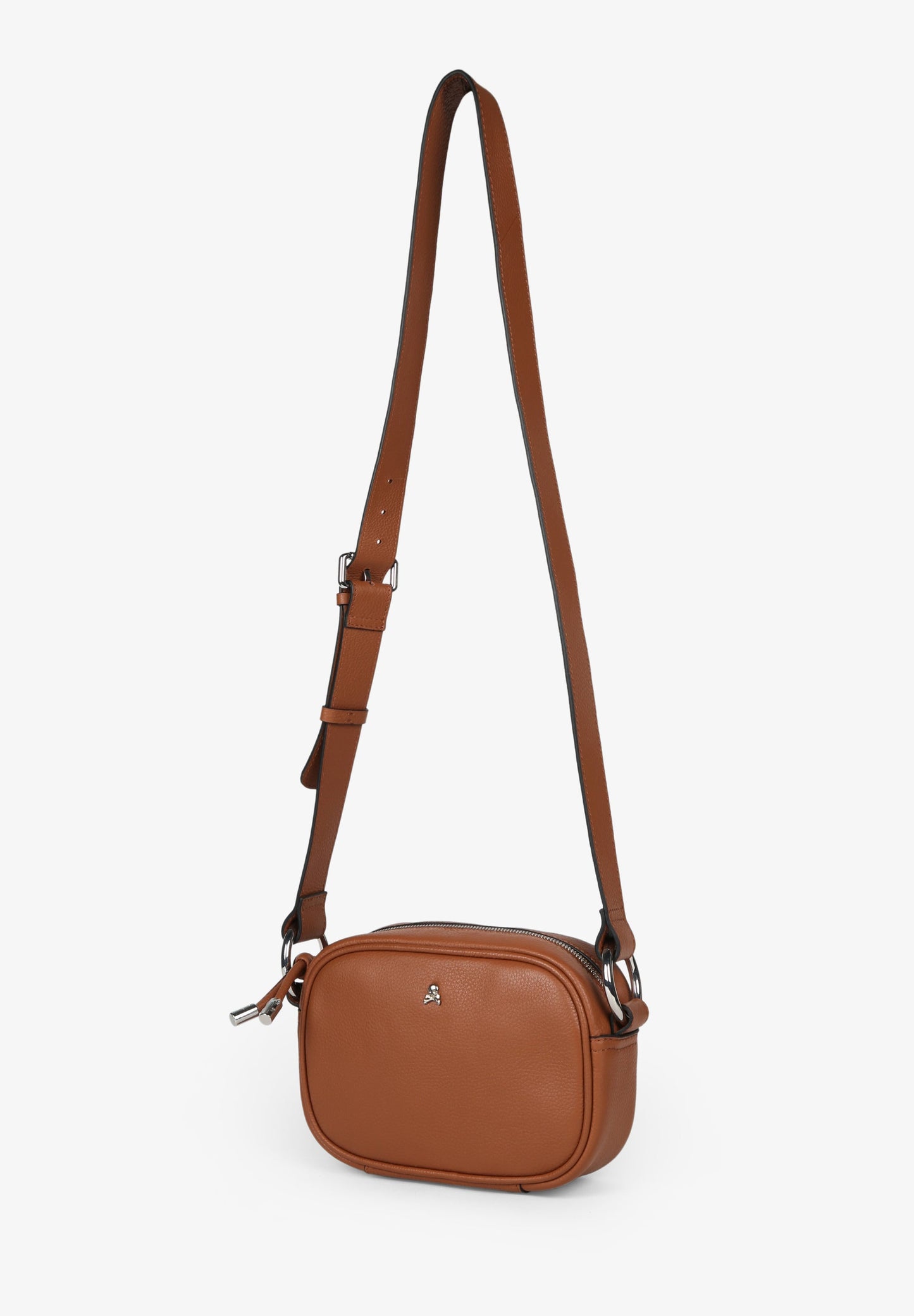 LEATHER CROSSBODY BAG WITH SKULL