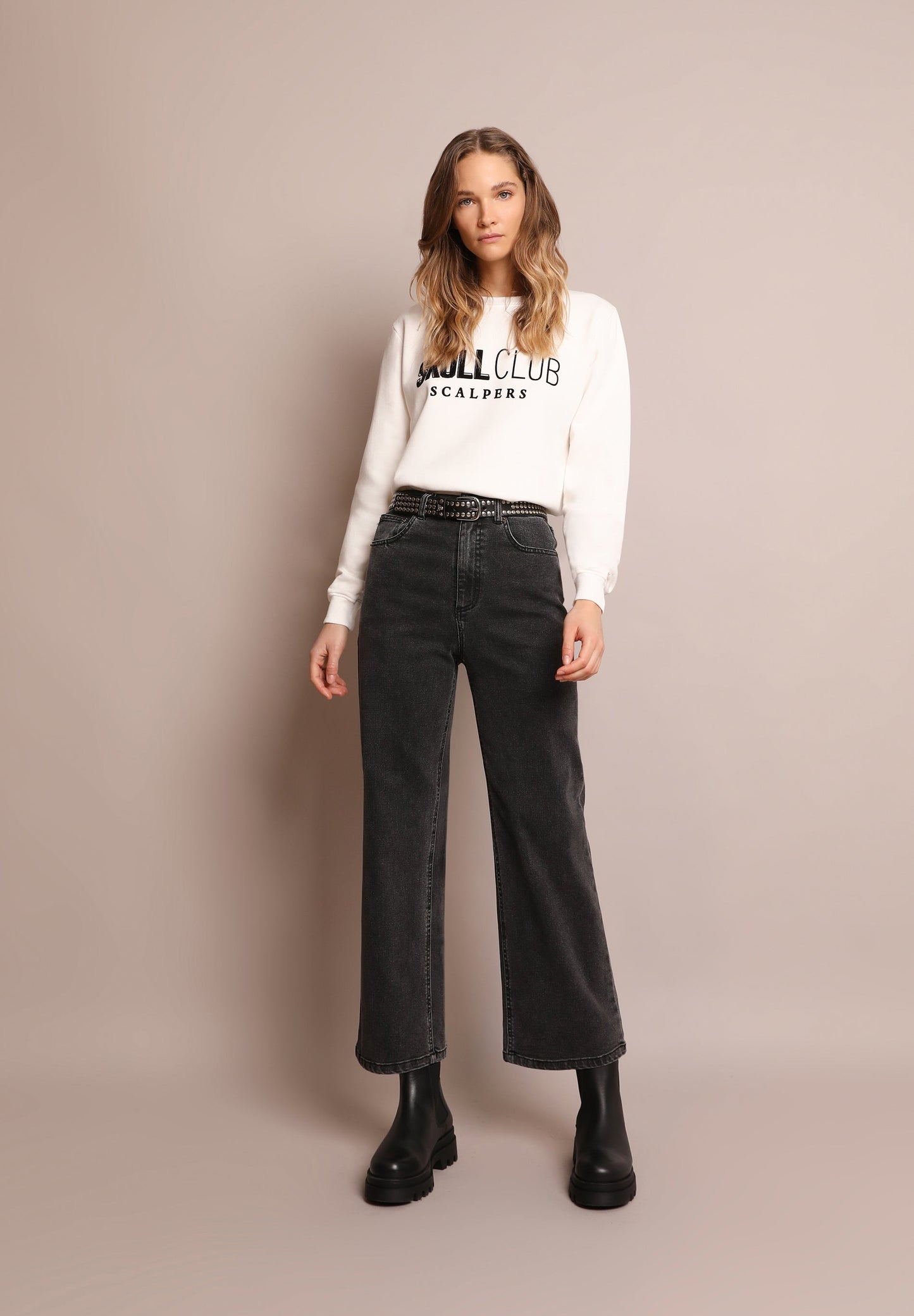 FADED CULOTTE JEANS