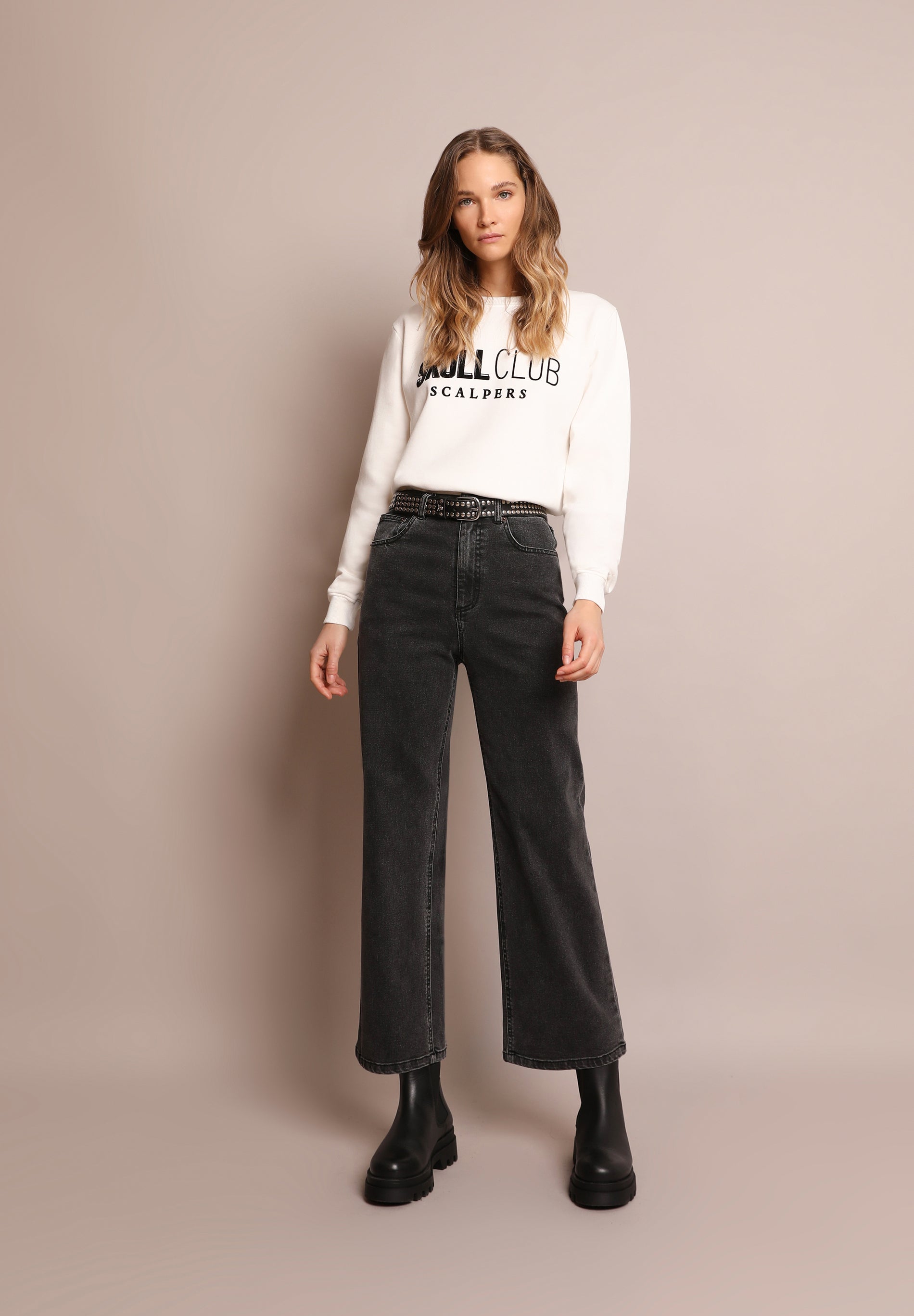 FADED CULOTTE JEANS