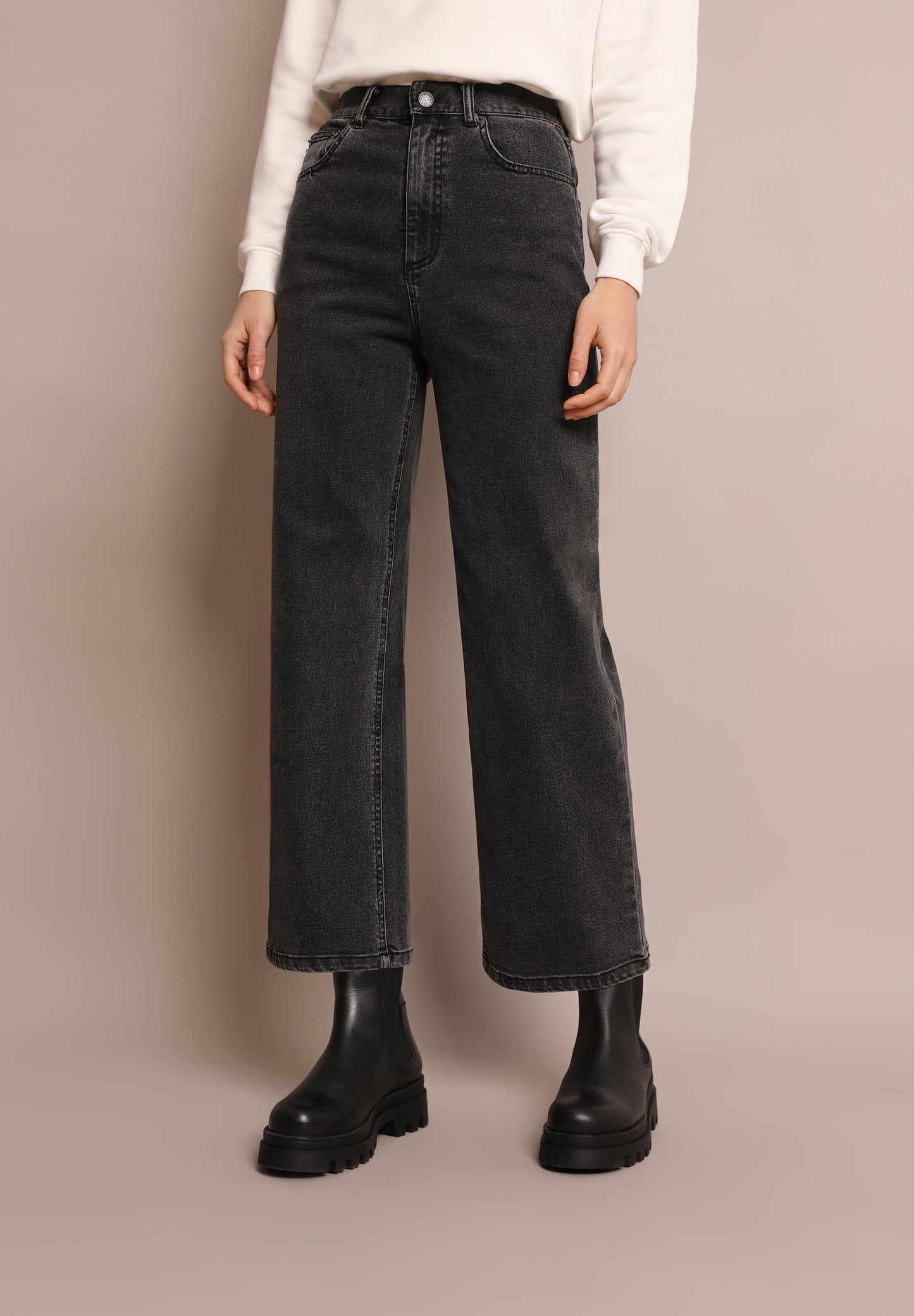 FADED CULOTTE JEANS