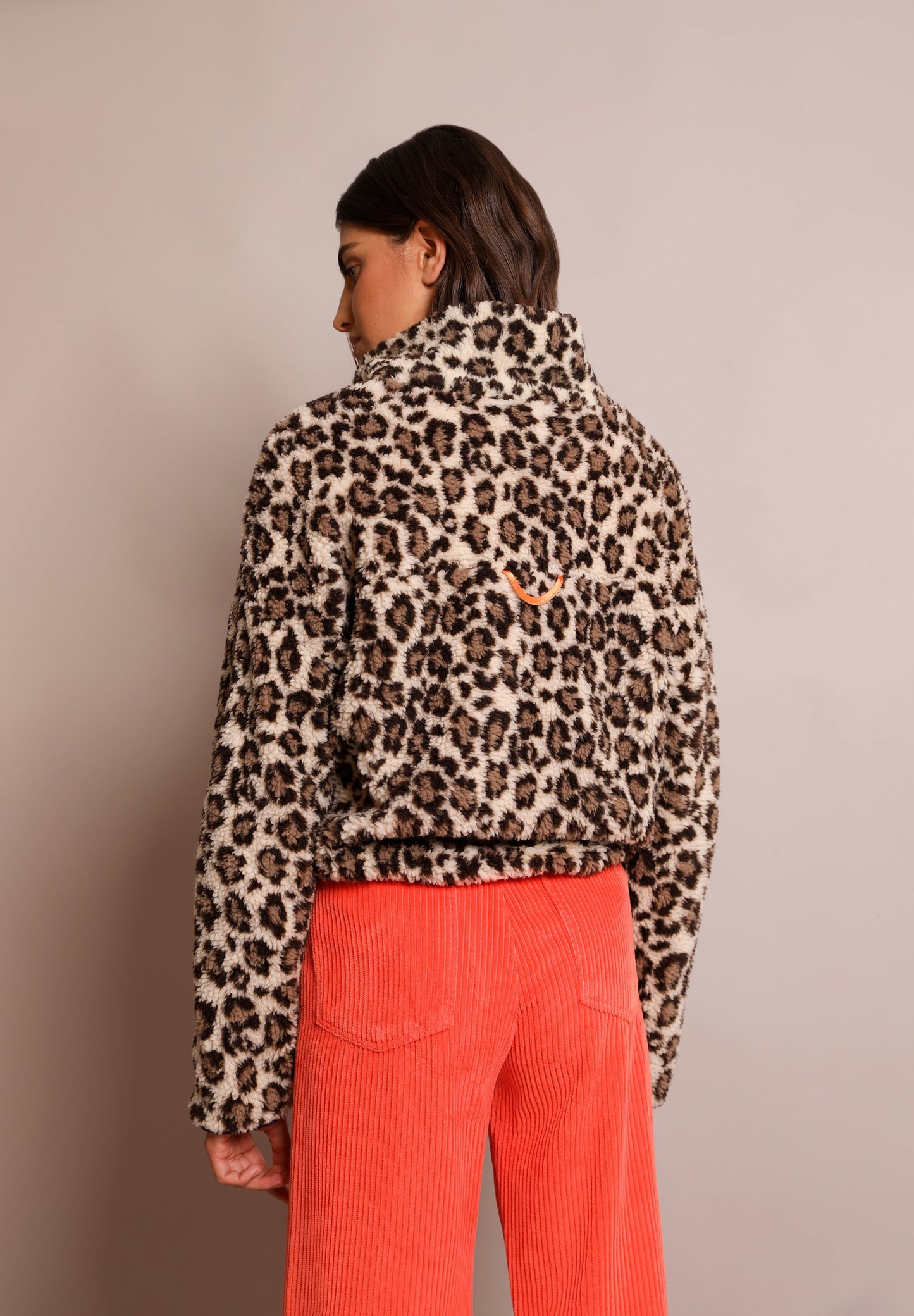 ANIMAL PRINT FLEECE JACKET