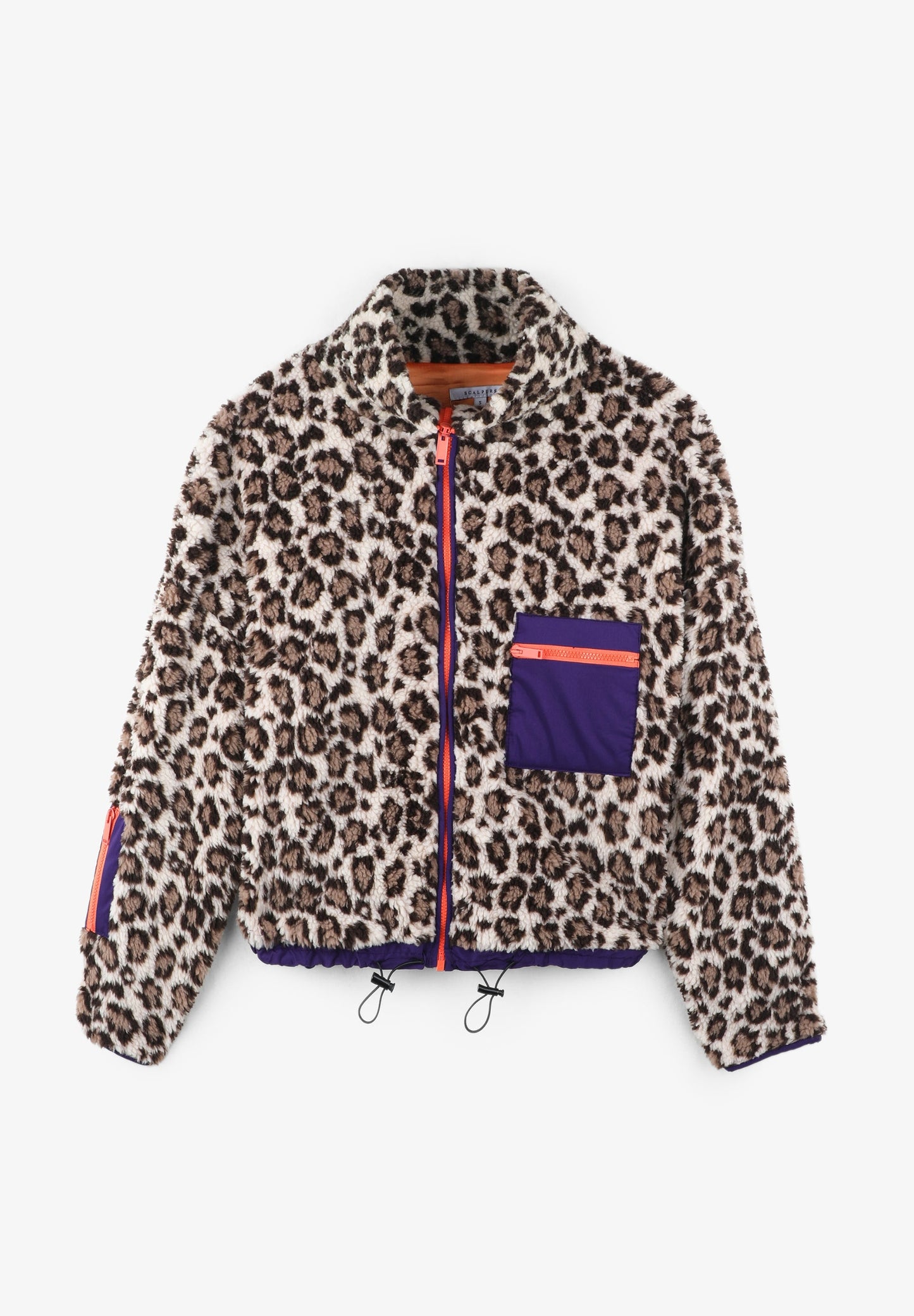 ANIMAL PRINT FLEECE JACKET