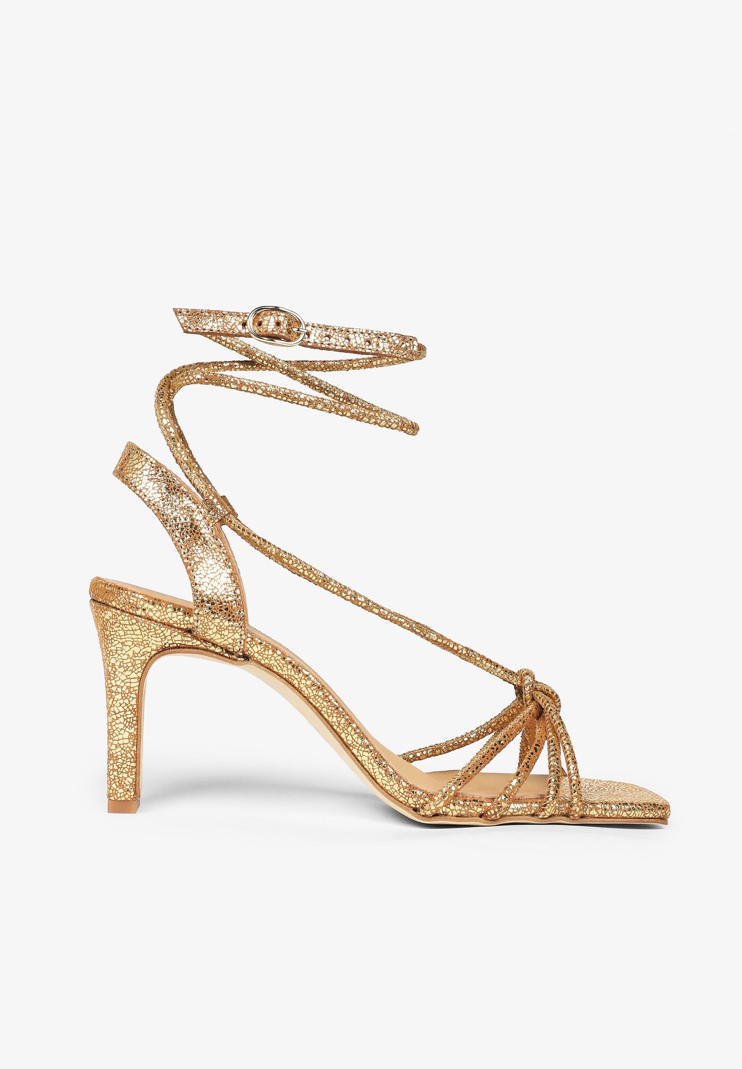 HIGH HEEL STRAPPY SANDALS WITH