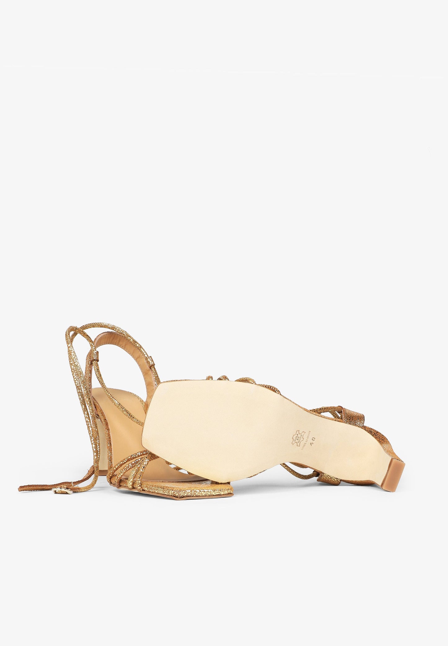 HIGH HEEL STRAPPY SANDALS WITH