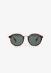 SONNENBRILLE MIT SCHMALEM GESTELL IN SCHILDPATTOPTIK