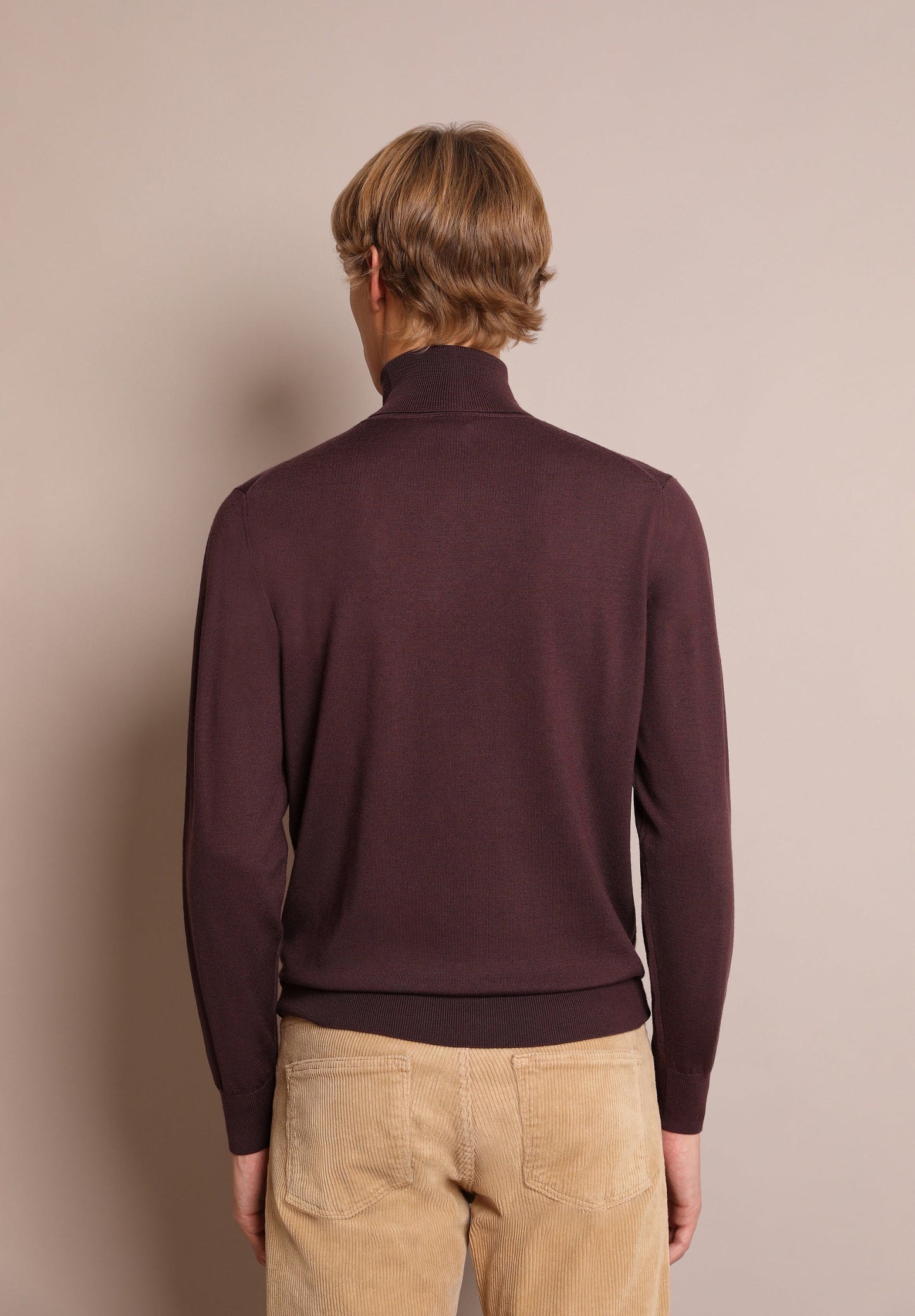 ROLL NECK WOOL SWEATER WITH SKULL