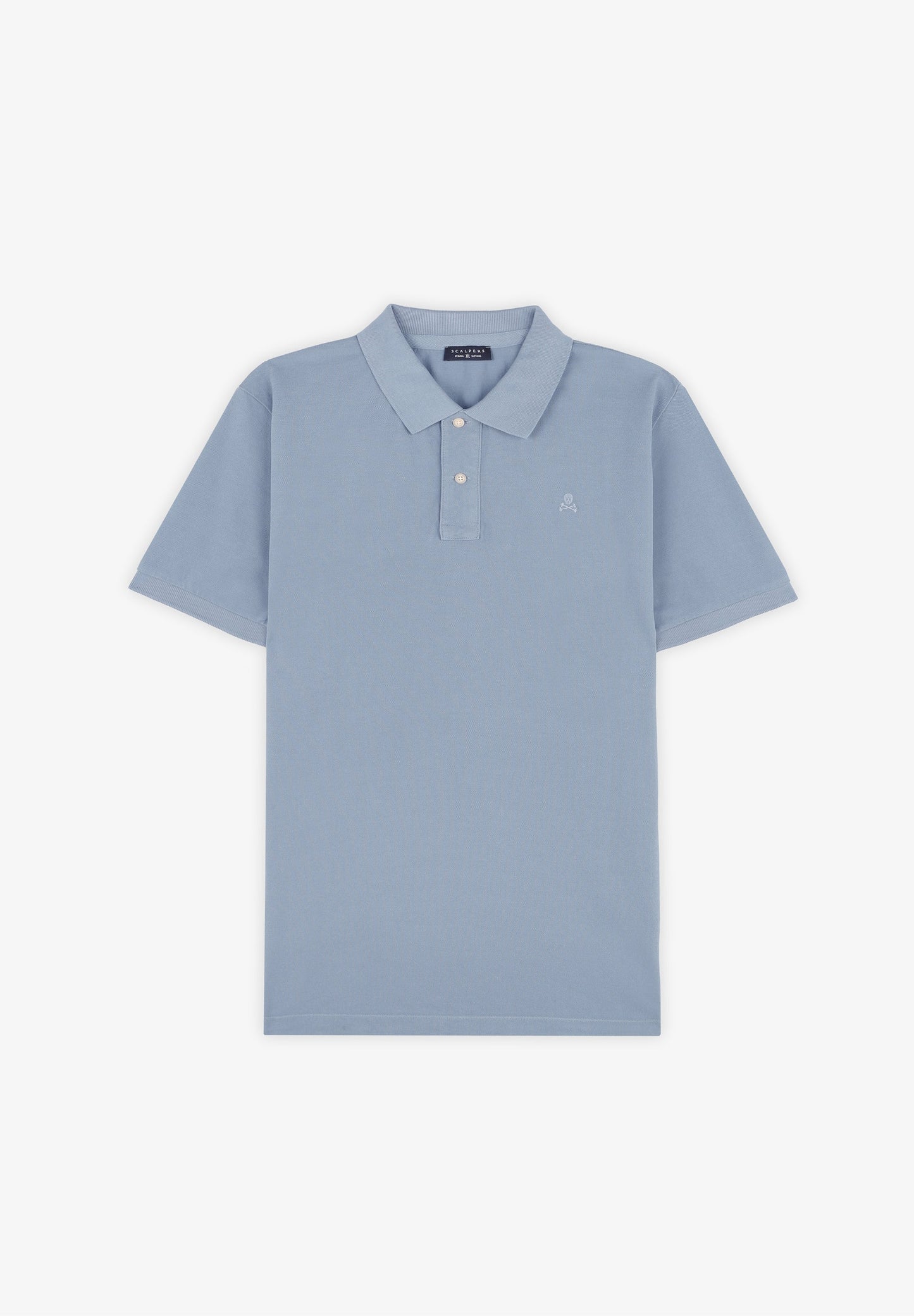 BASIC POLO SHIRT WITH SKULL DETAIL