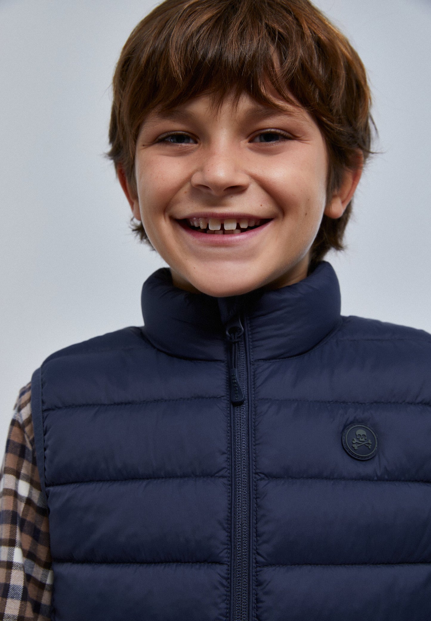 LIGHT PUFFER GILET SKULL