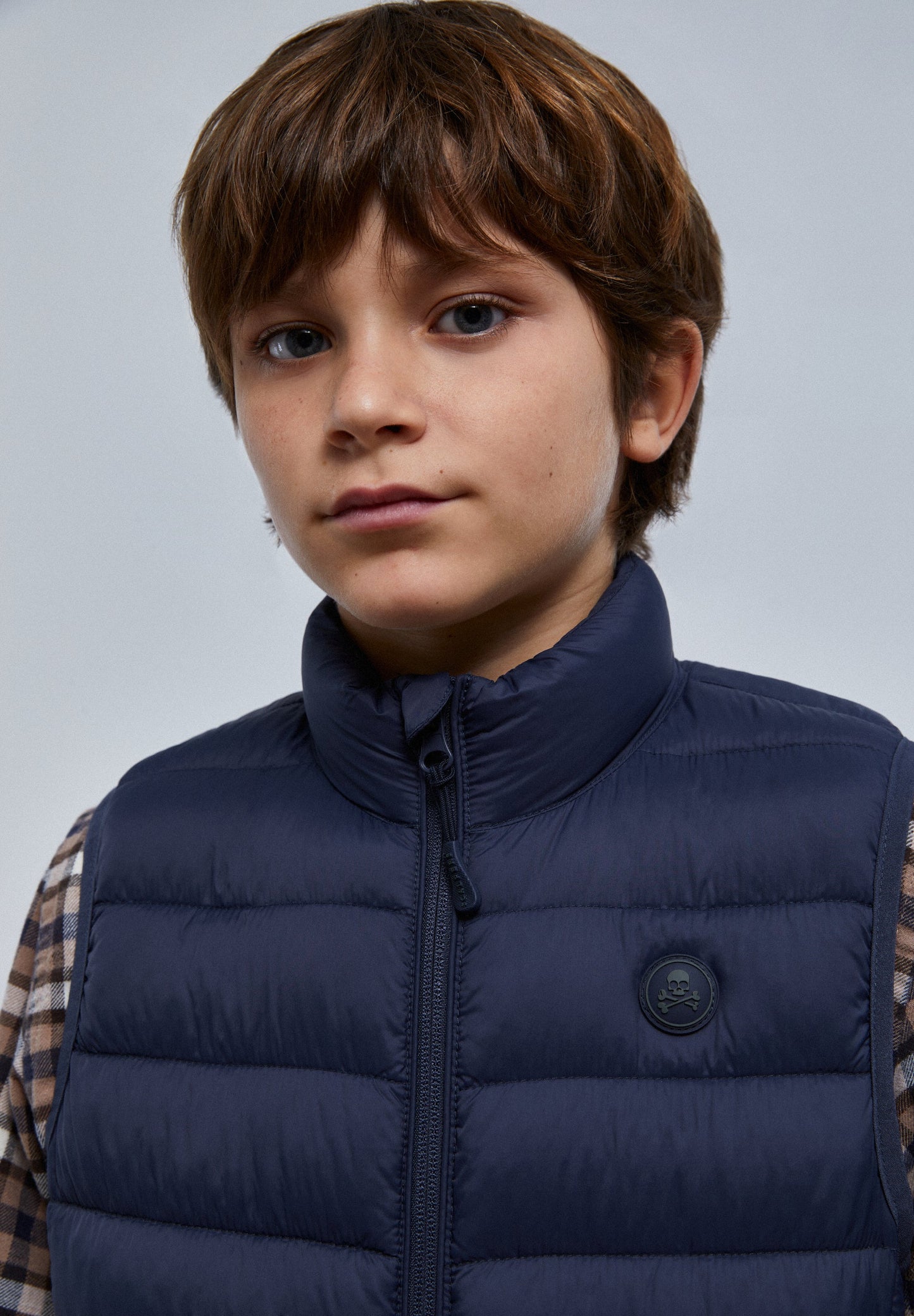 LIGHT PUFFER GILET SKULL