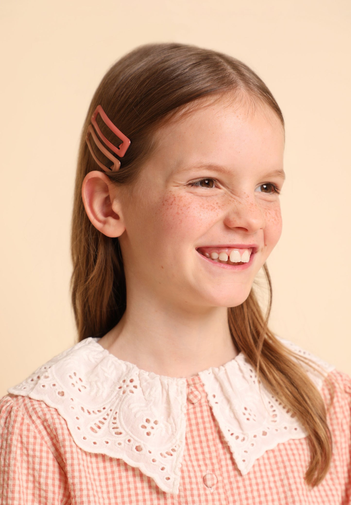 GINGHAM SHIRT WITH PETER PAN COLLAR