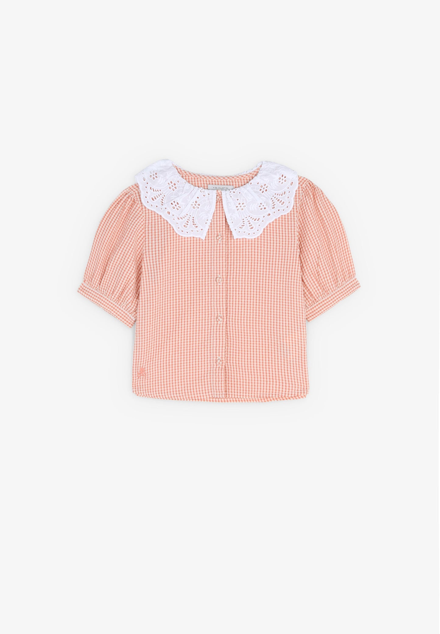 GINGHAM SHIRT WITH PETER PAN COLLAR