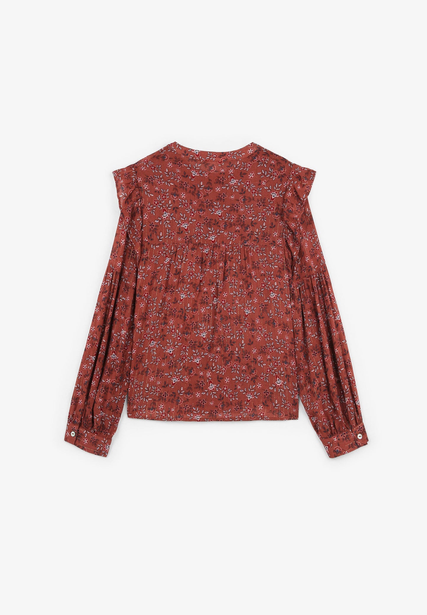 PRINTED BLOUSE WITH LUREX
