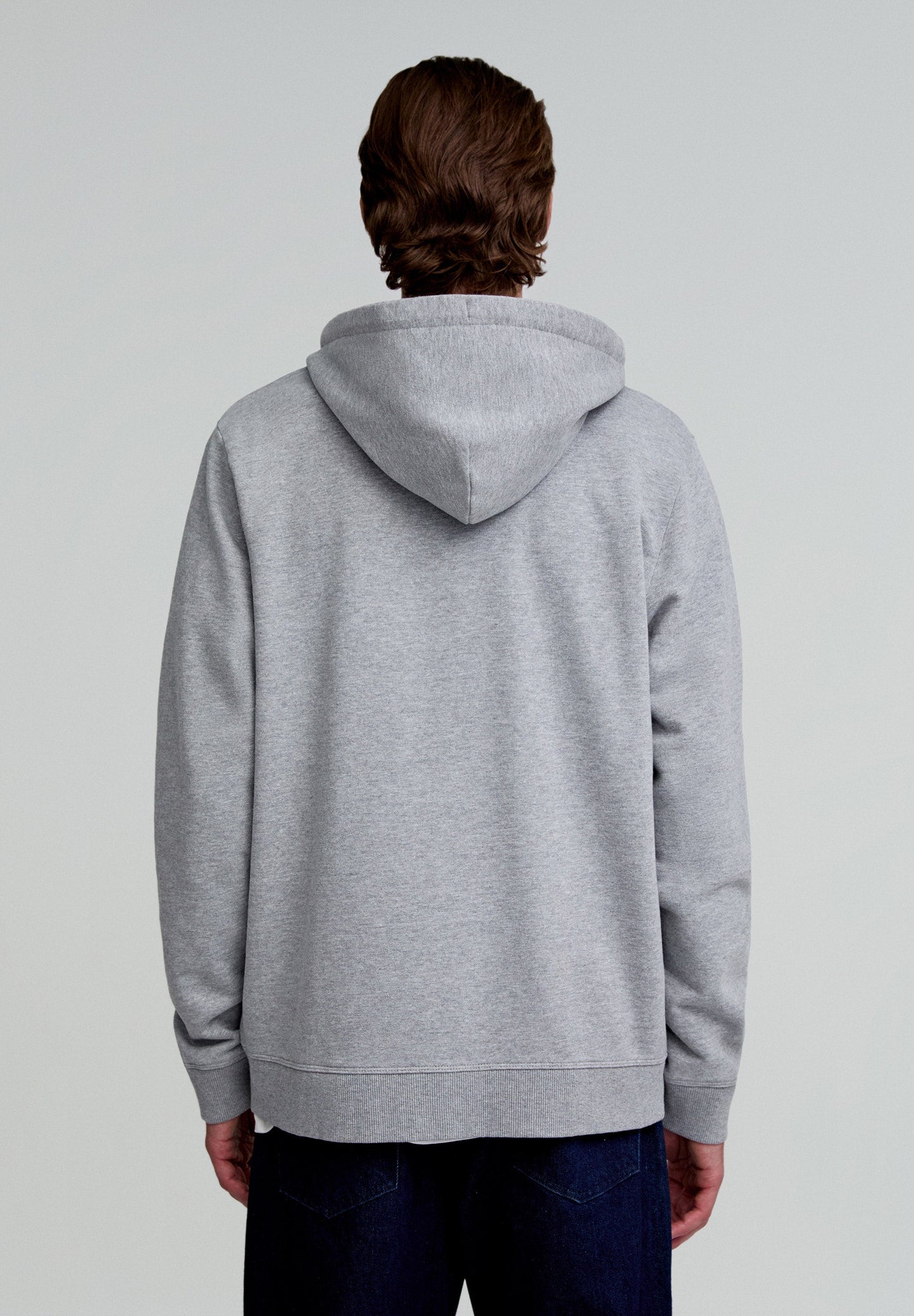 HOODIE MIT FARBLICH ABGESETZTEM TOTENKOPF