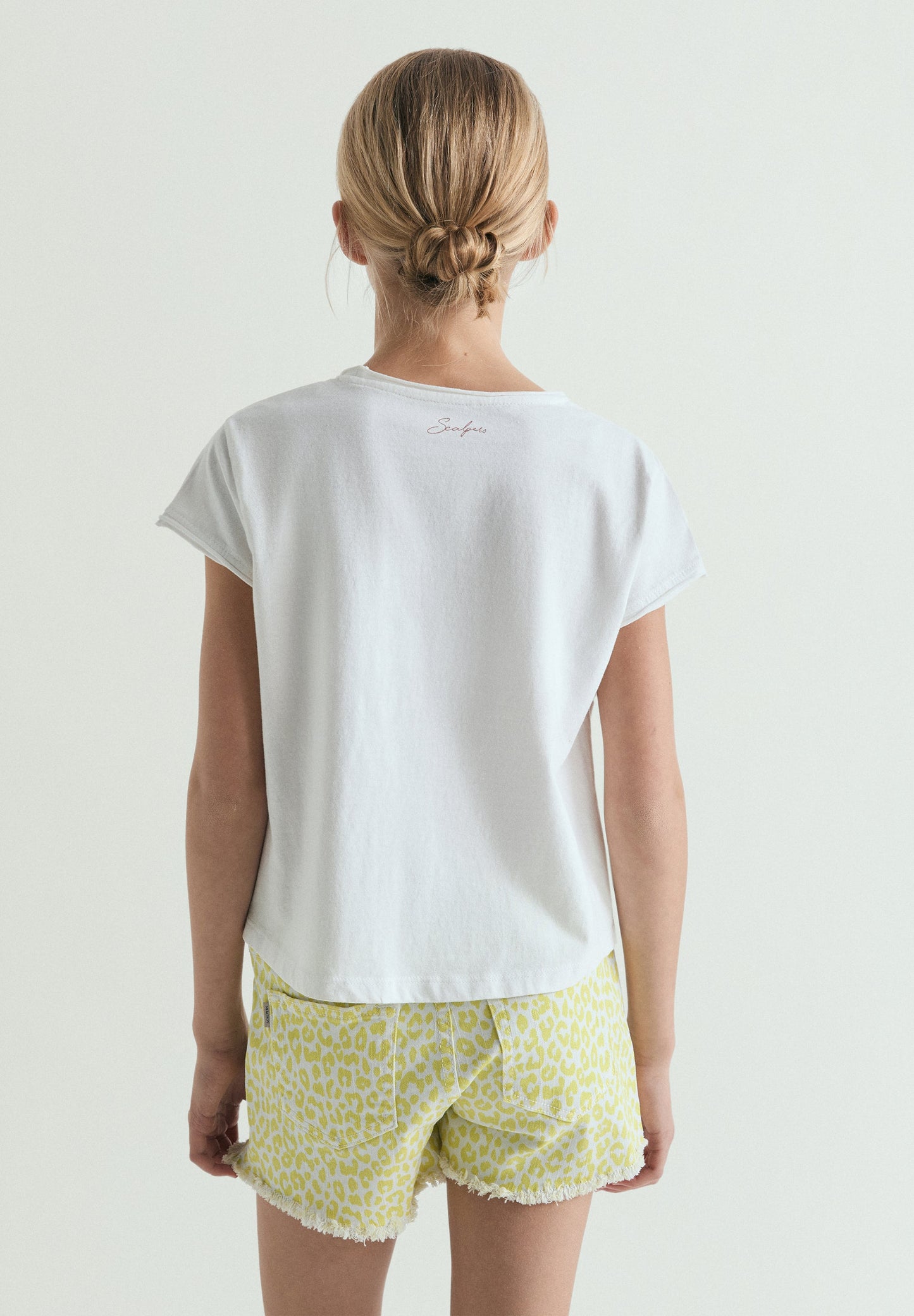 BASIC T SHIRT WITH CONTRAST SKULL