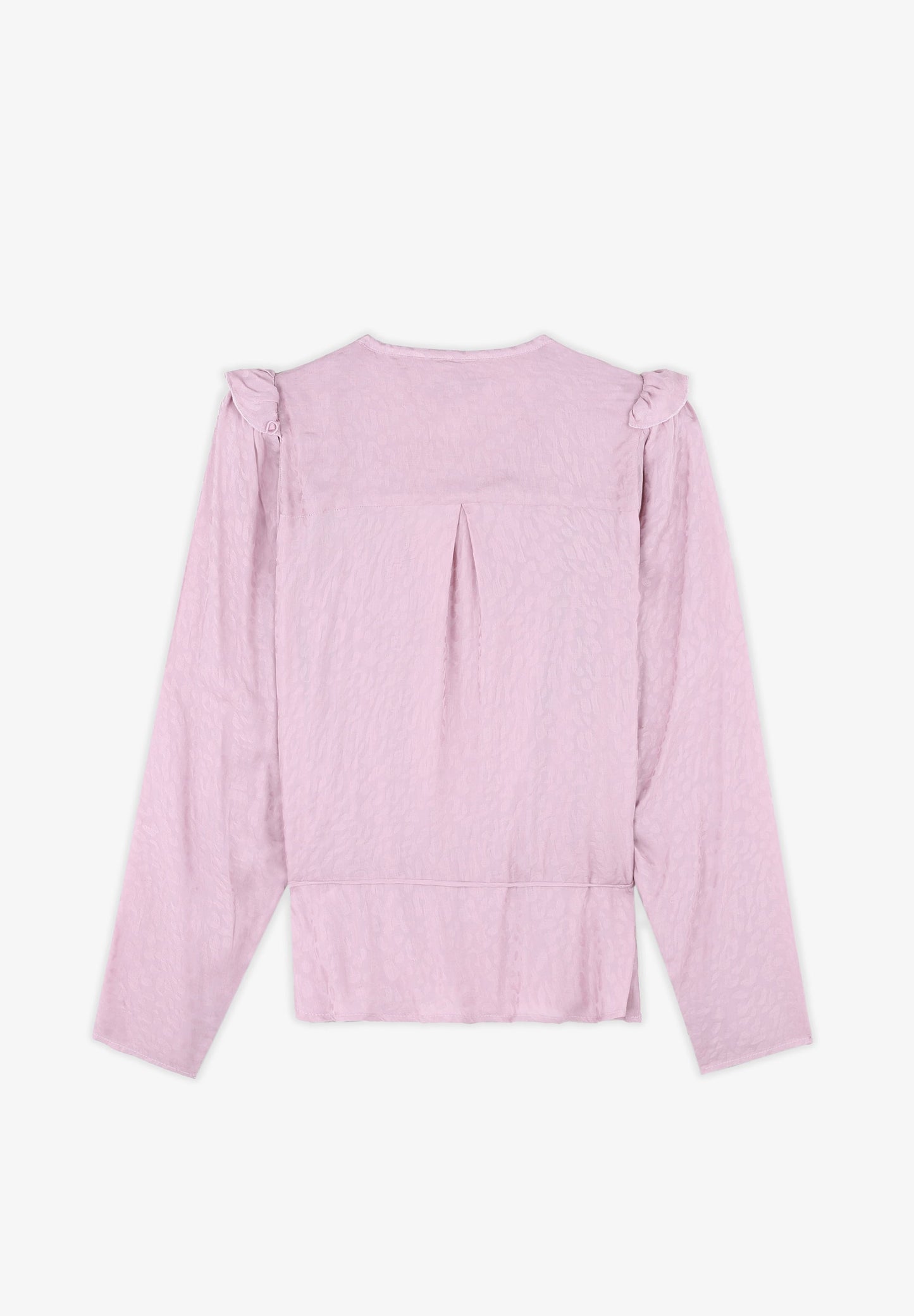 JACQUARD BLOUSE WITH BOW