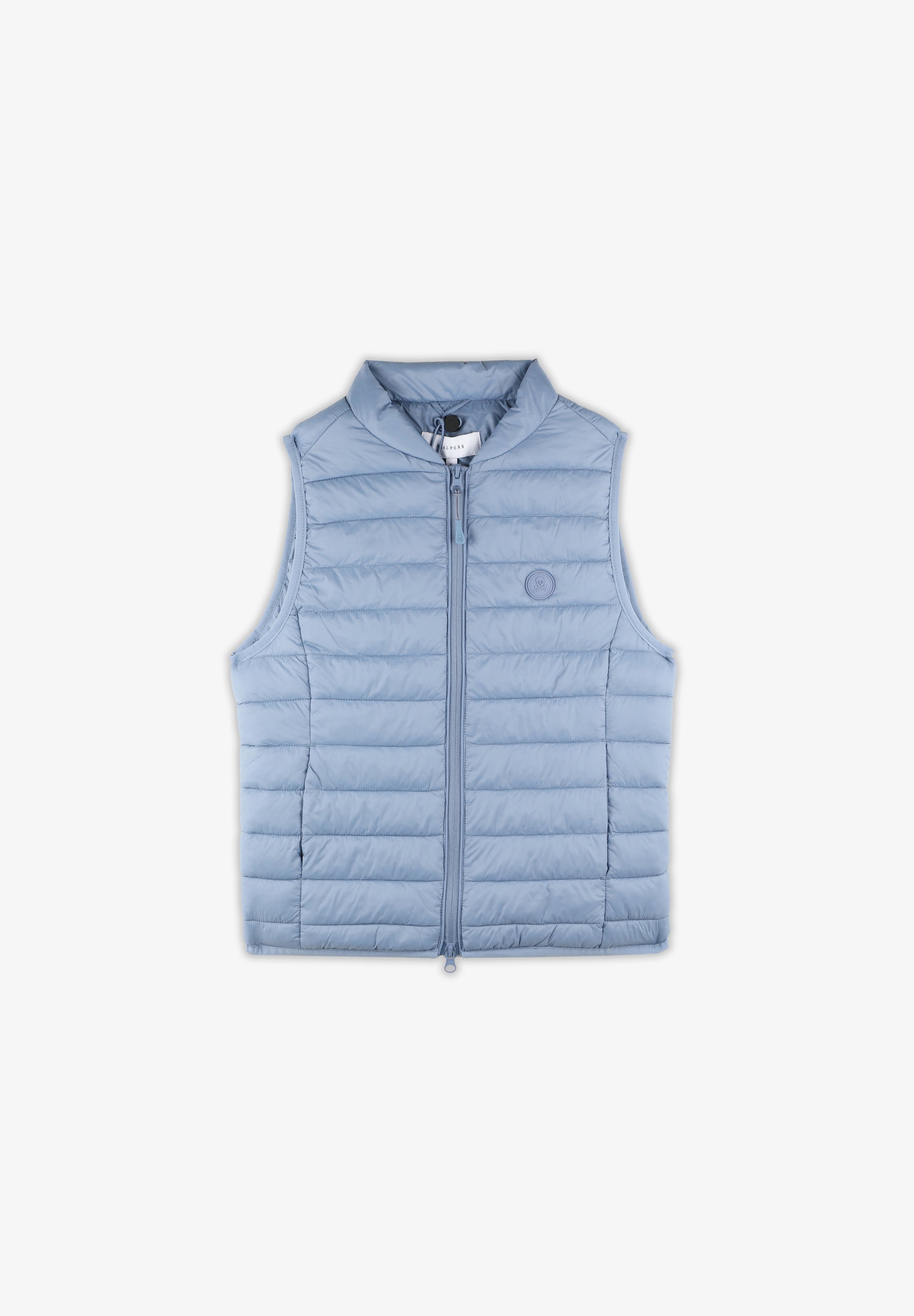 QUILTED GILET WITH SKULL DETAIL