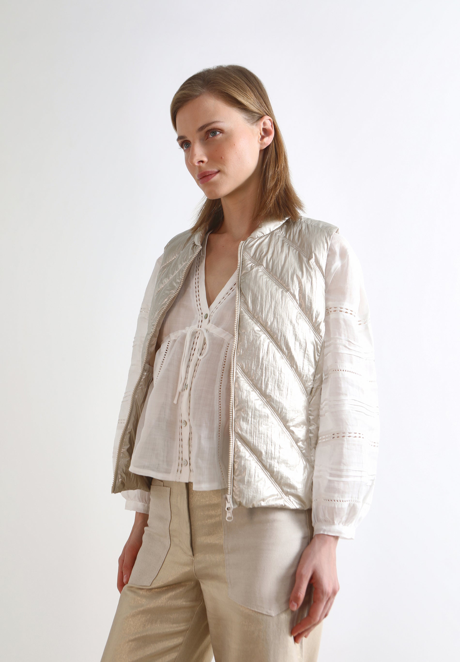 METALLIC VEST