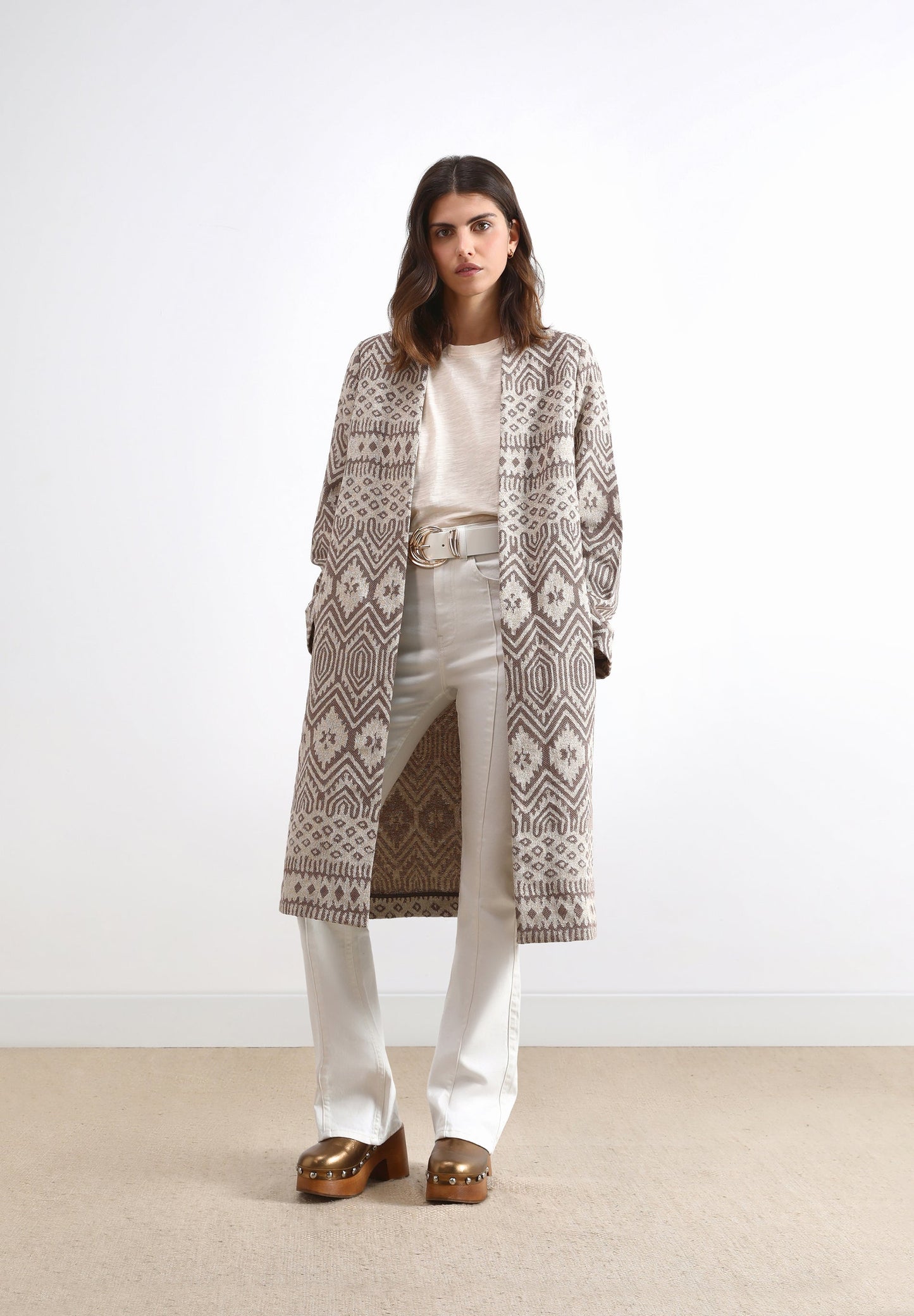 JACQUARD COAT