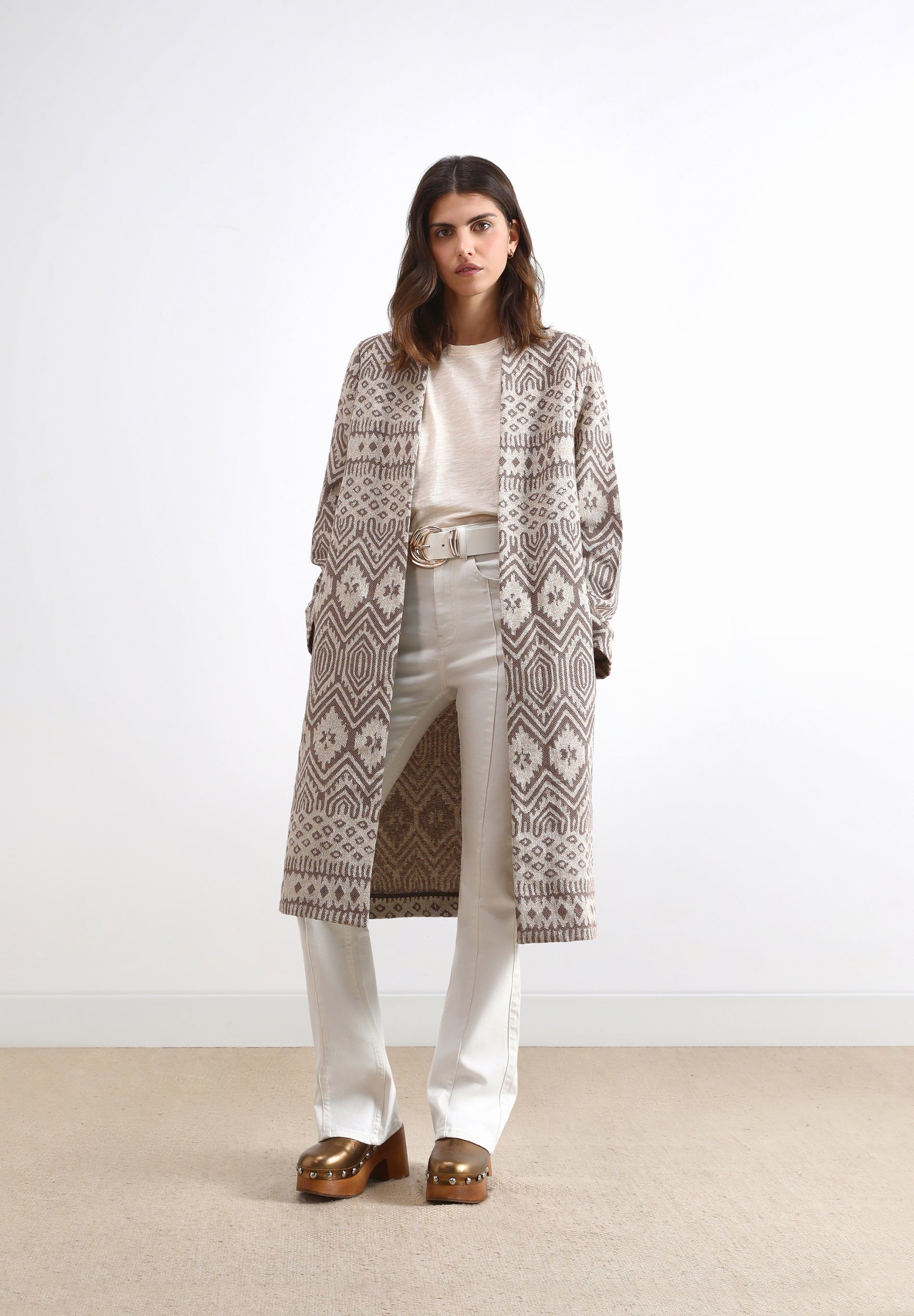 JACQUARD COAT