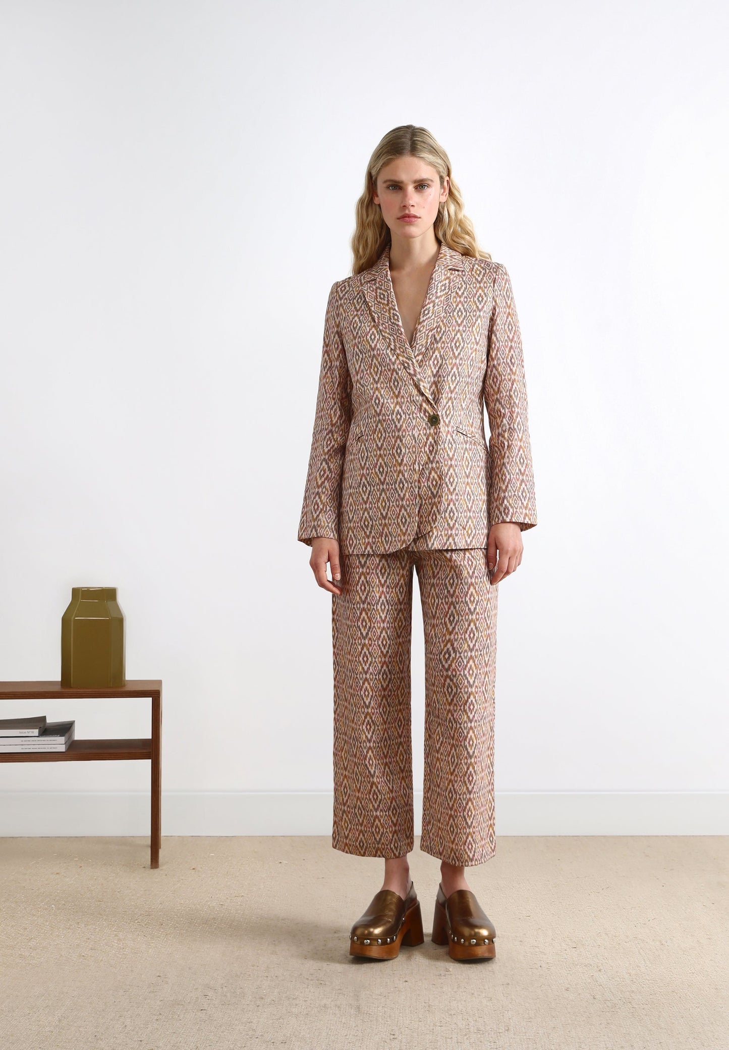 ETHNIC LINEN TROUSERS