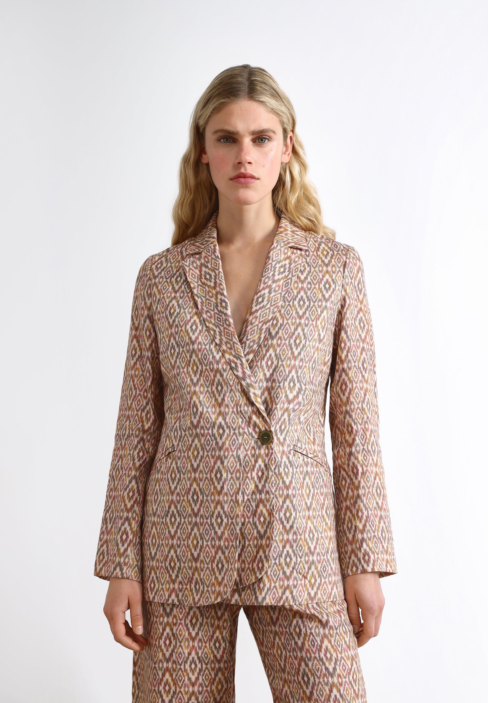 ETHNIC LINEN BLAZER