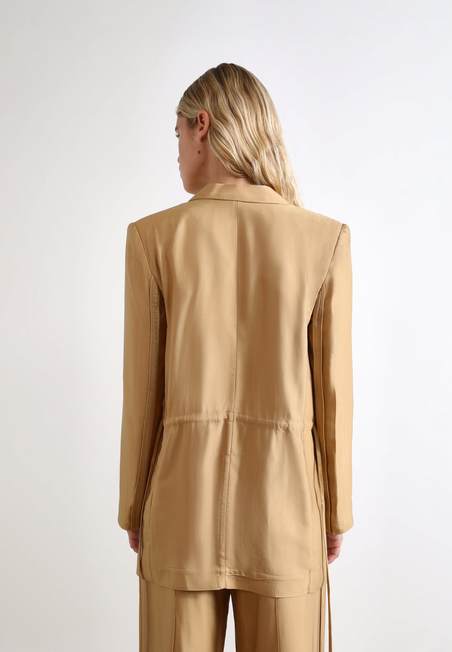 SATIN BLAZER WITH BOW