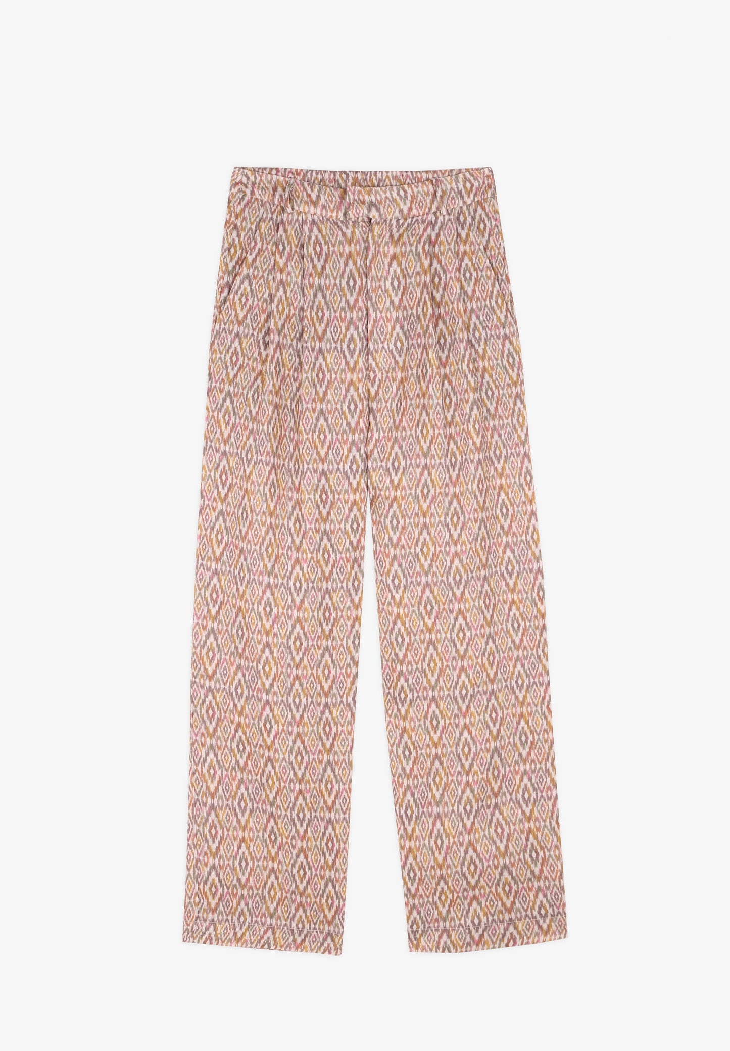 ETHNIC LINEN TROUSERS