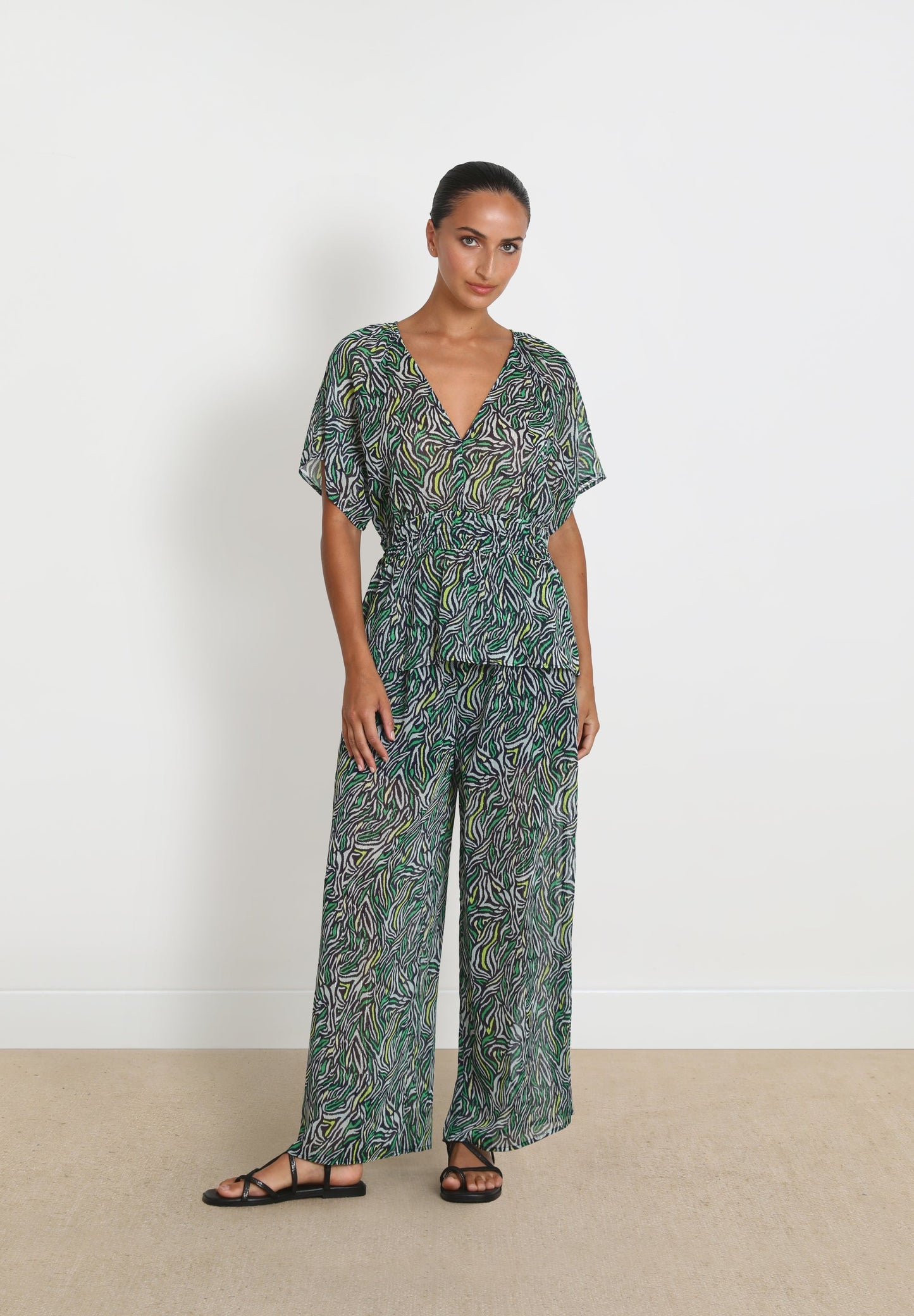 ANIMAL PRINT CULOTTES TROUSERS