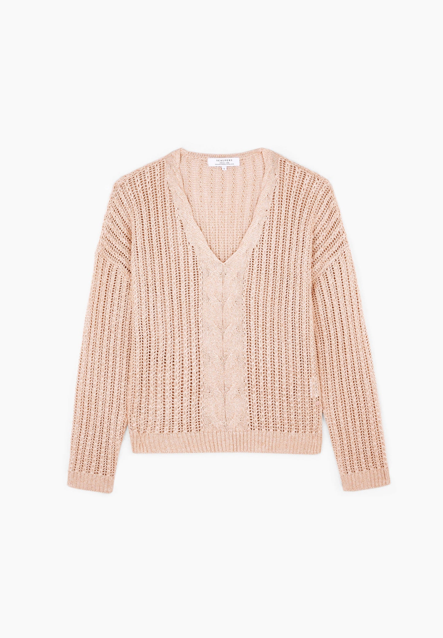 CABLE-KNIT SWEATER