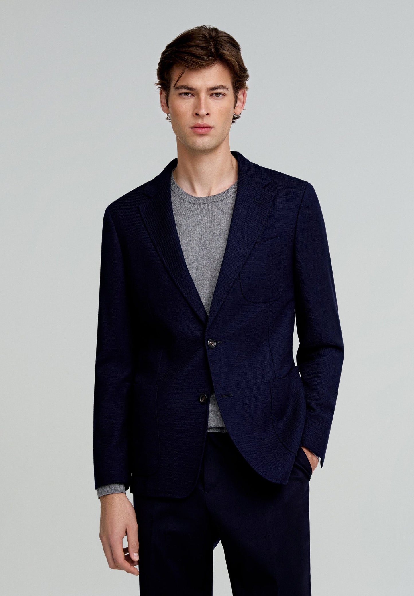PLAIN WOOL BLAZER