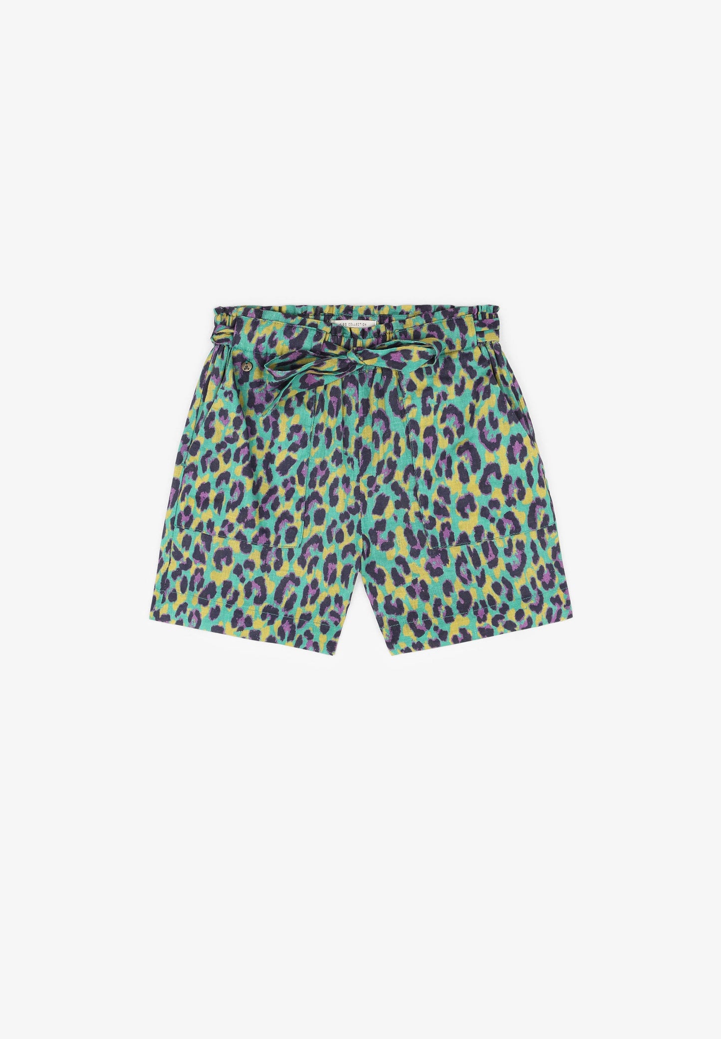 ANIMAL PRINT LOOSE-FITTING BERMUDA SHORTS
