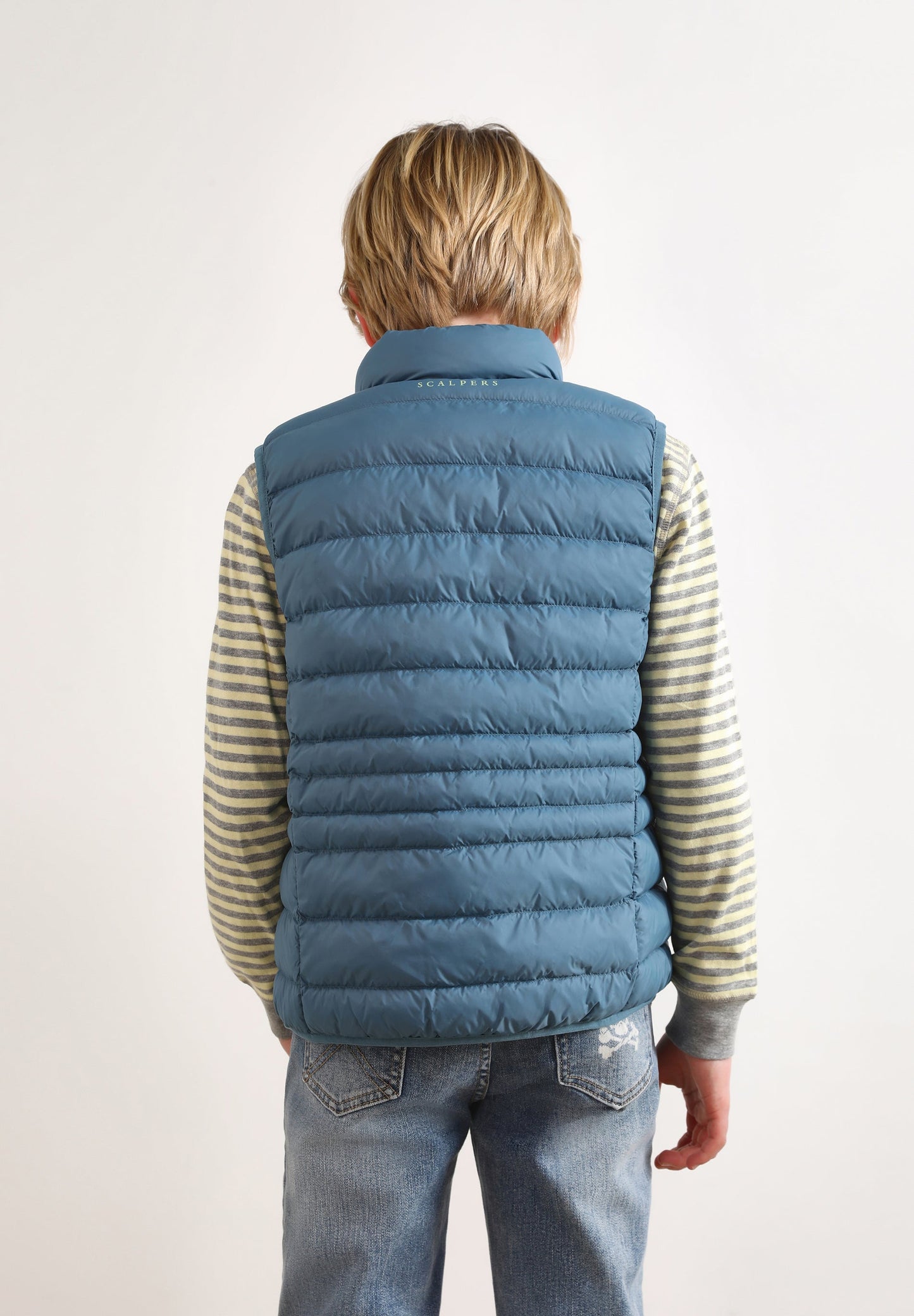 PUFFER VEST WITH SKULL