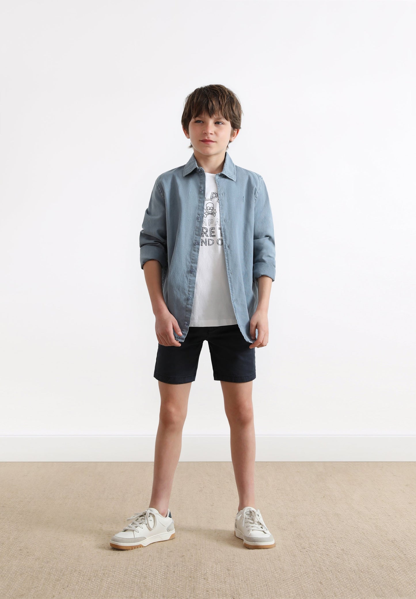 SKULL SHIRT WITH MATCHING EMBROIDERY