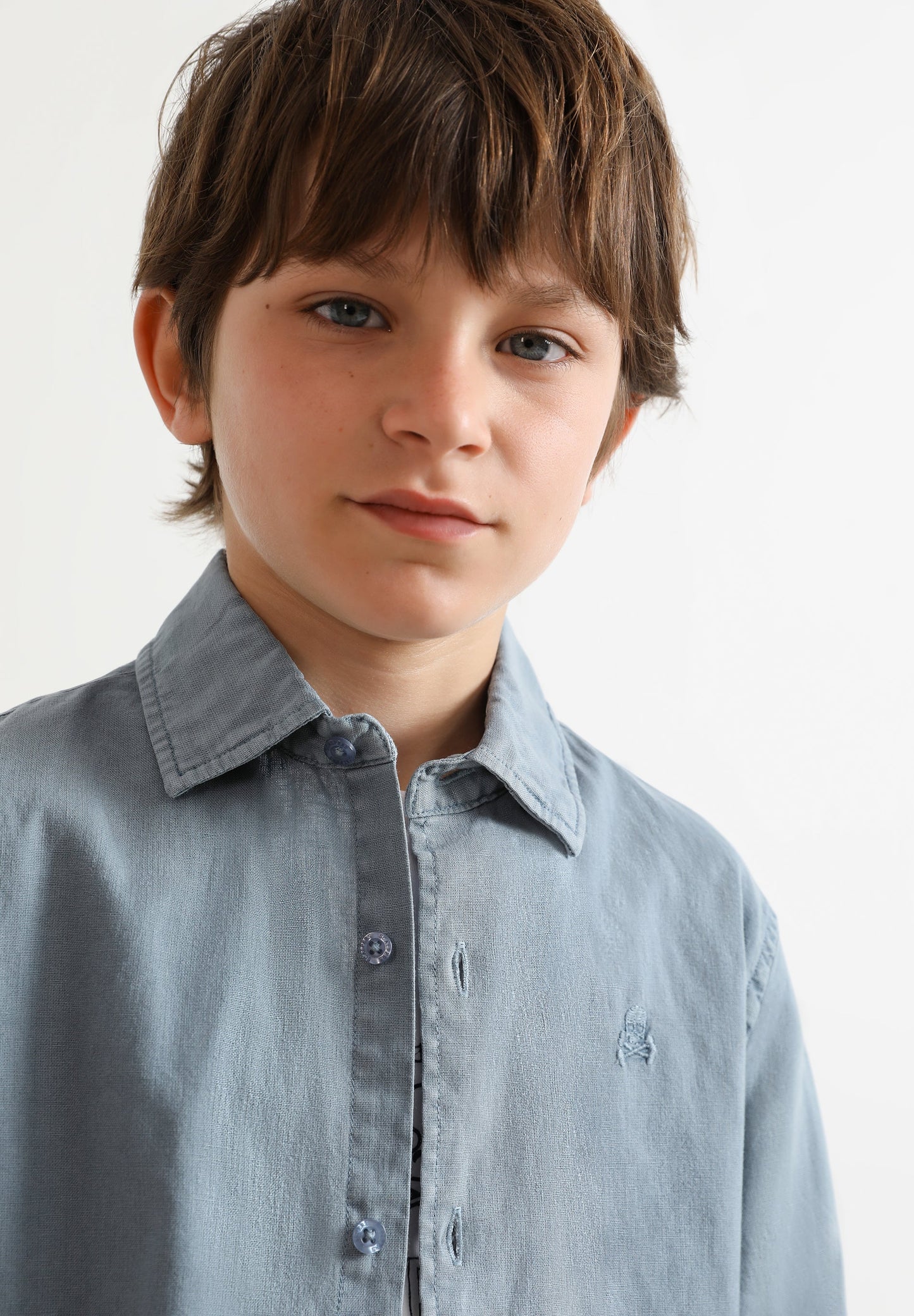 SKULL SHIRT WITH MATCHING EMBROIDERY