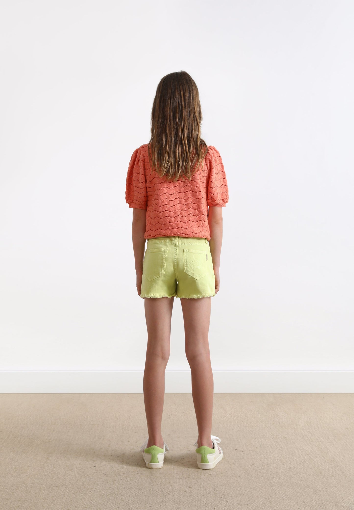 FRAYED EDGE BERMUDA SHORTS