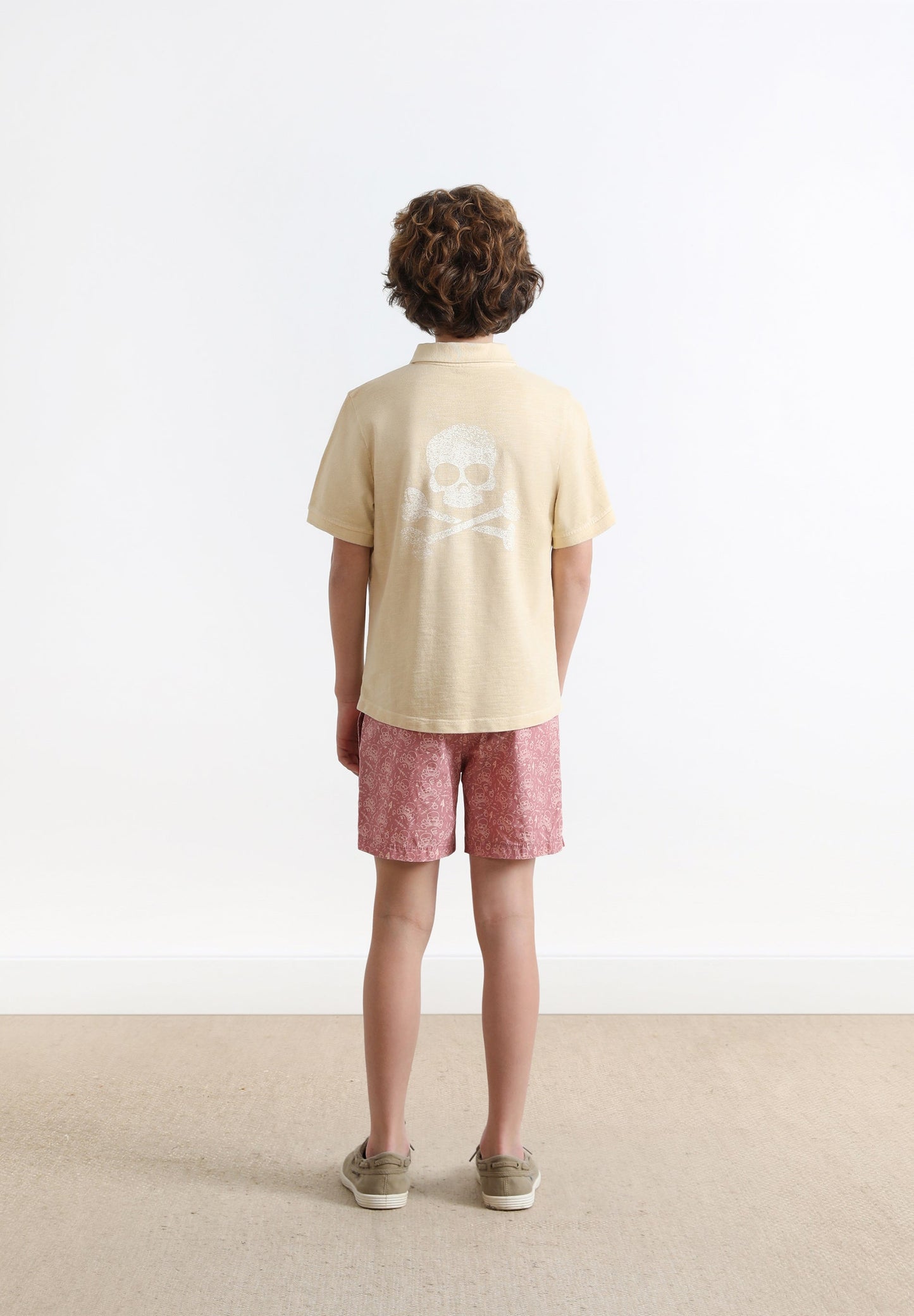 SWIMMING TRUNKS WITH SKULL DESIGN