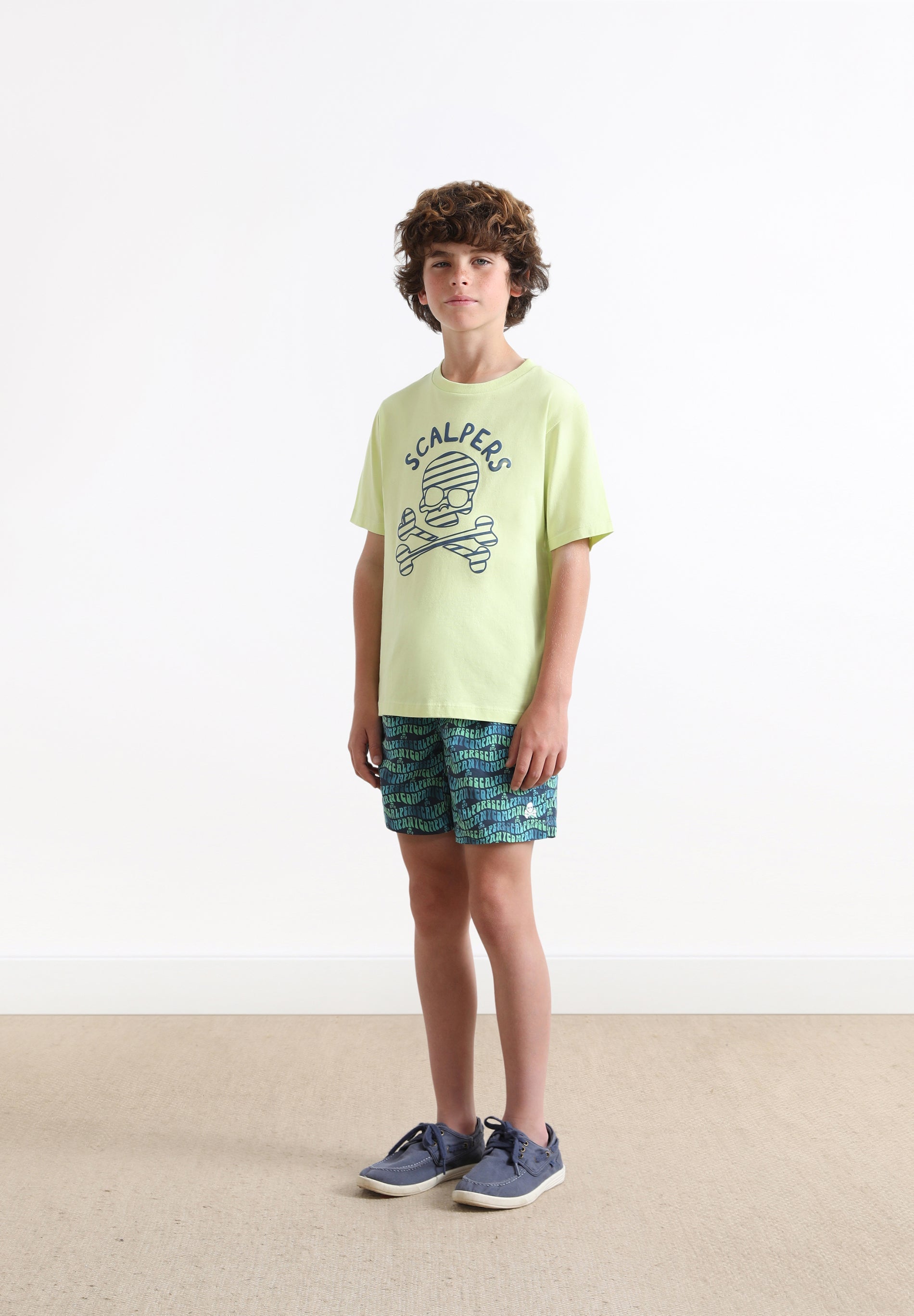 SWIMMING TRUNKS WITH ALL-OVER LOGO