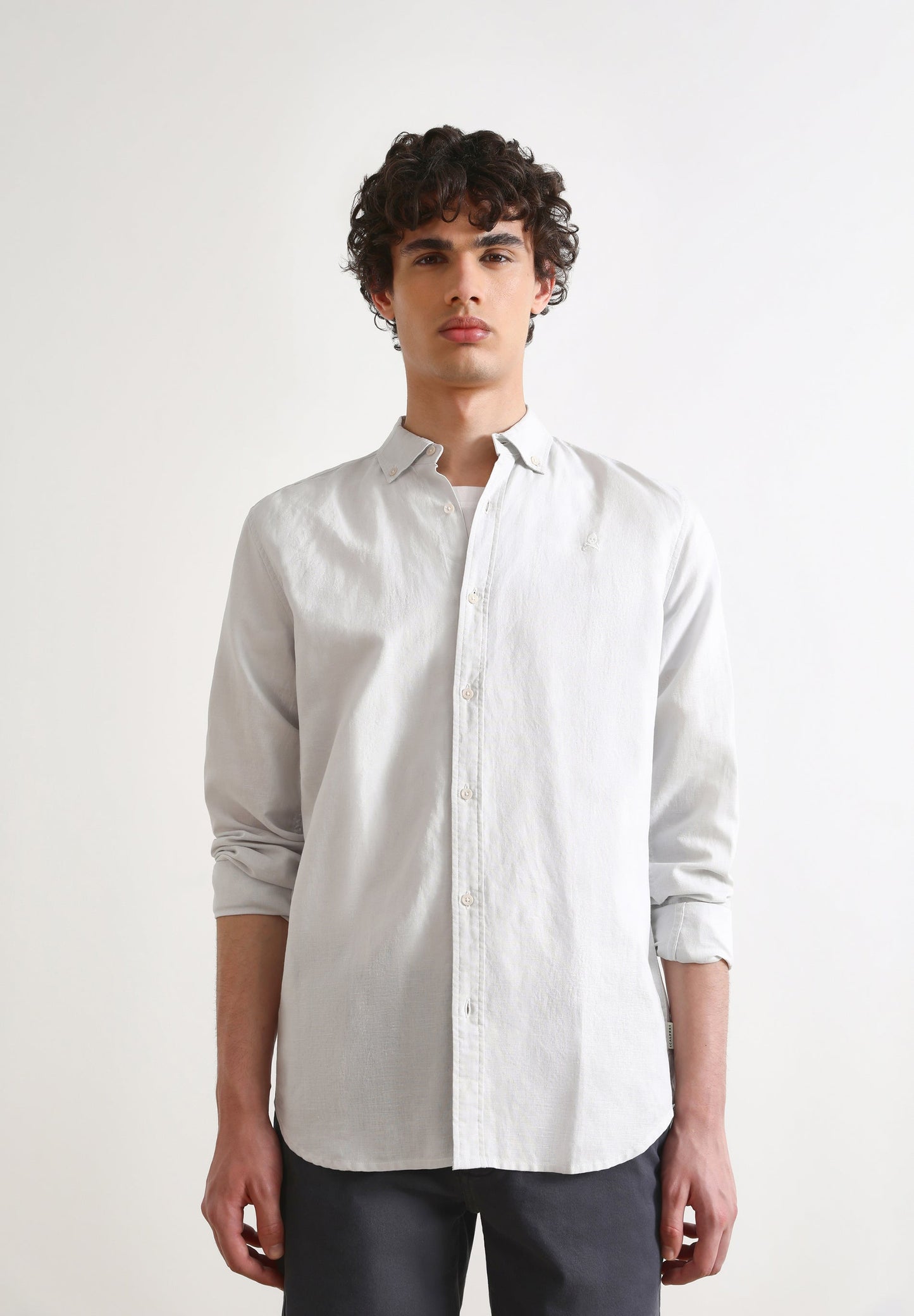 SHIRT WITH BUTTON-DOWN COLLAR