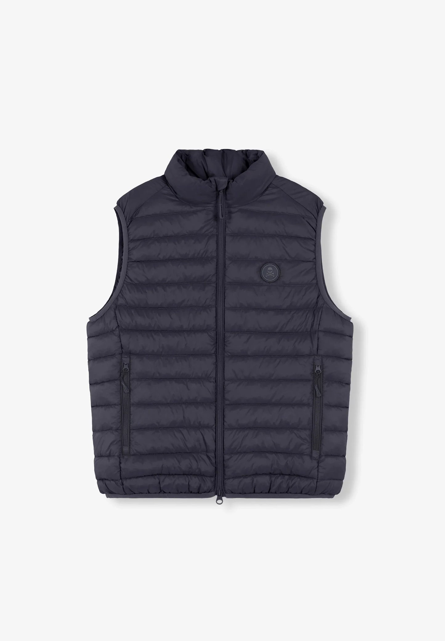 PUFFER VEST WITH SKULL