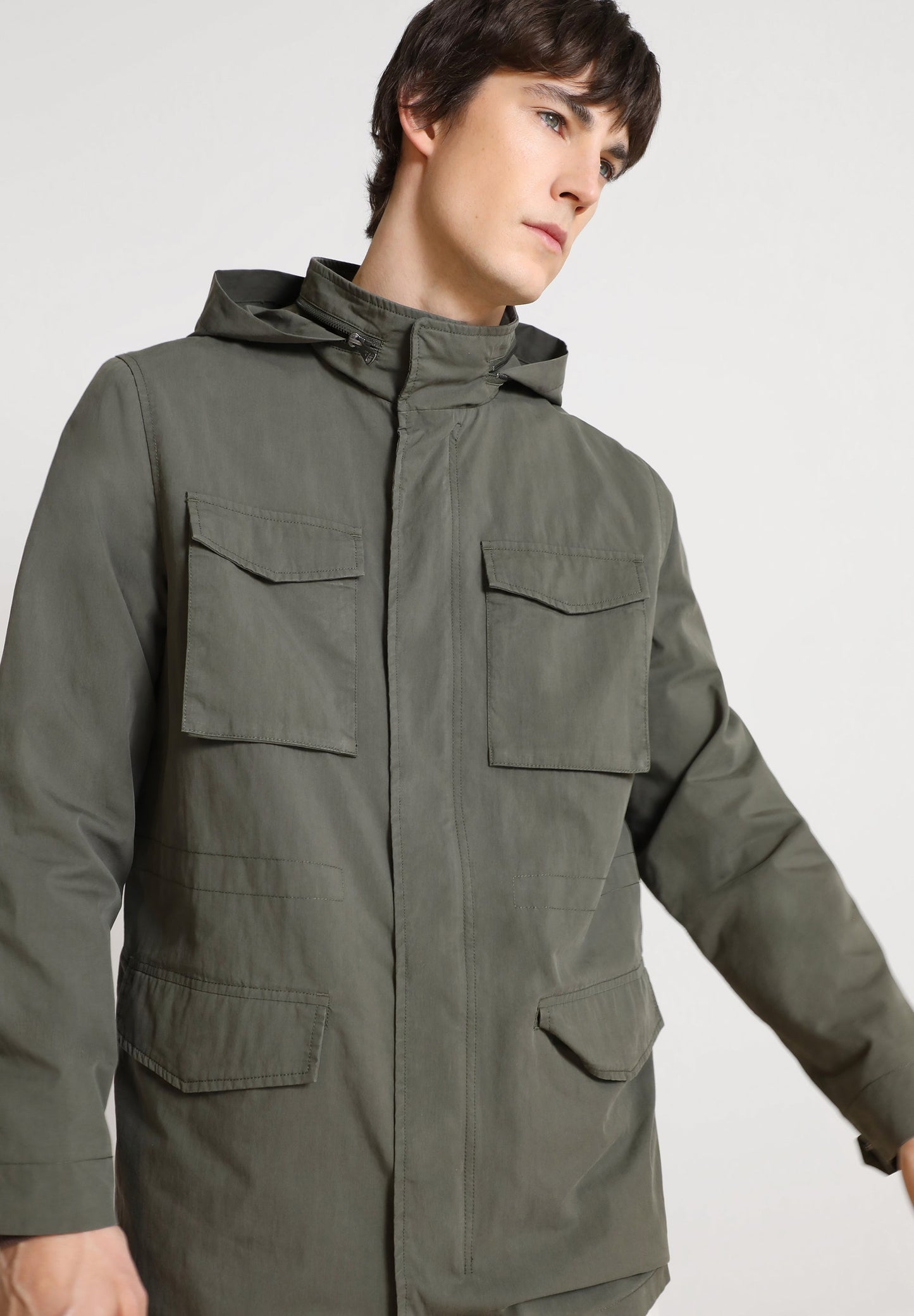 MILITARY JACKET WITH POCKETS