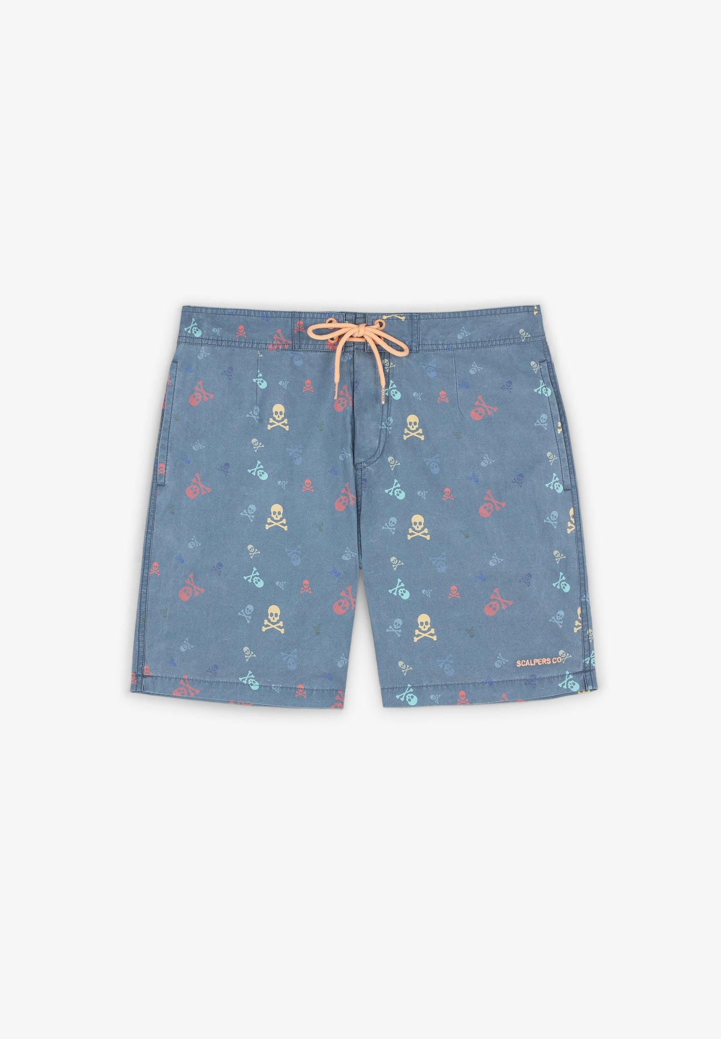 FADED SWIMMING TRUNKS WITH SKULLS