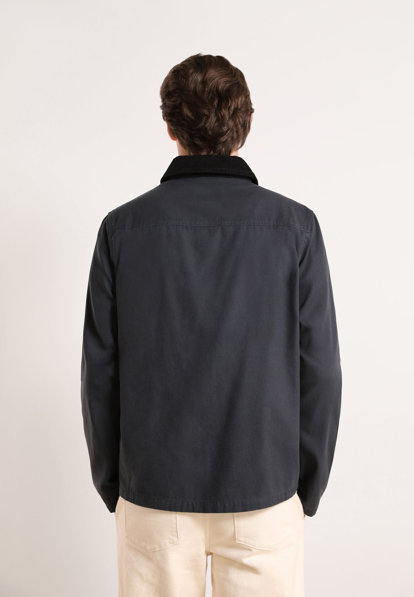 JACKET WITH CORDUROY COLLAR