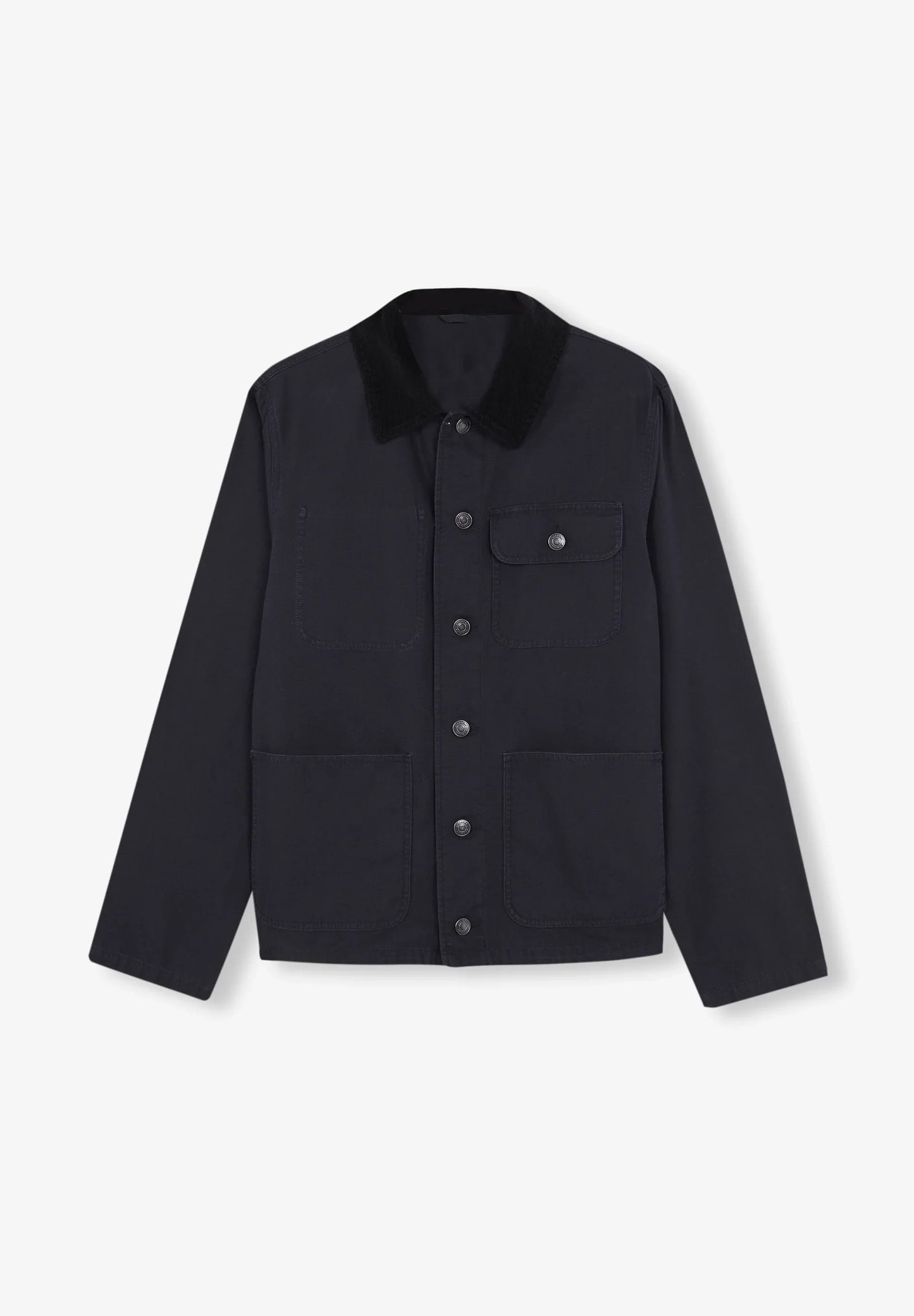 JACKET WITH CORDUROY COLLAR