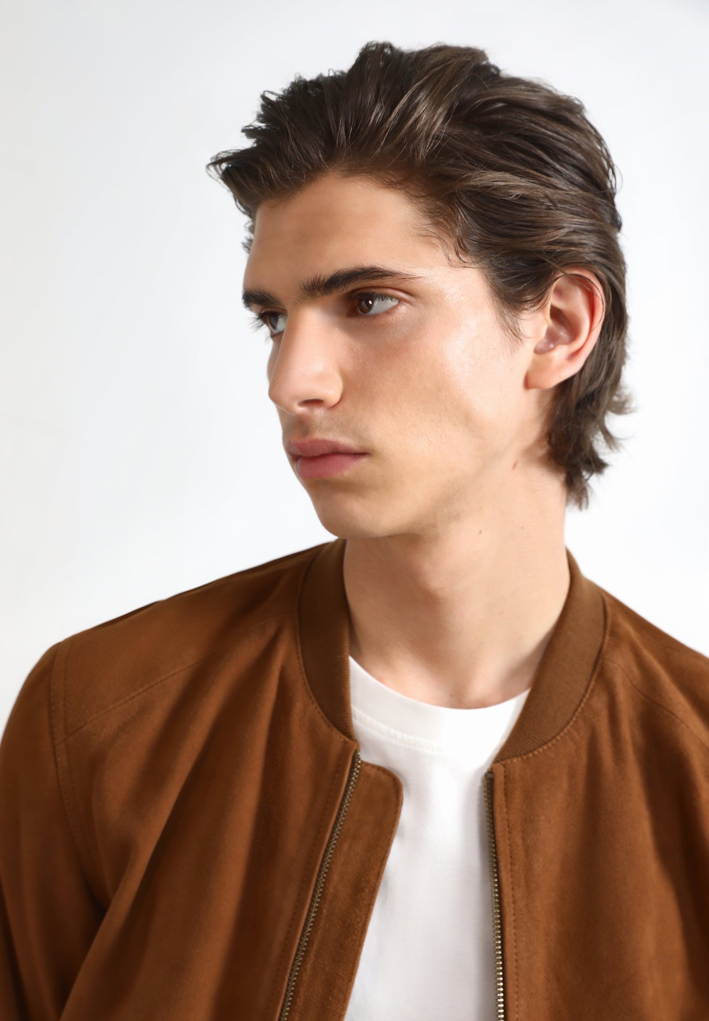 LEATHER BOMBER JACKET