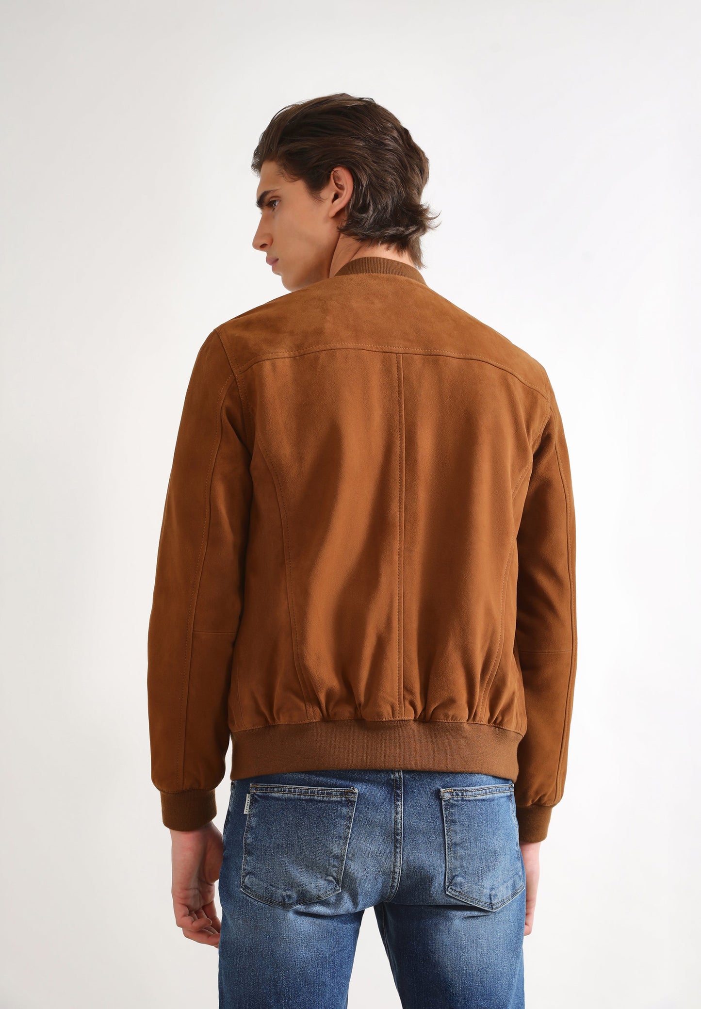 LEATHER BOMBER JACKET